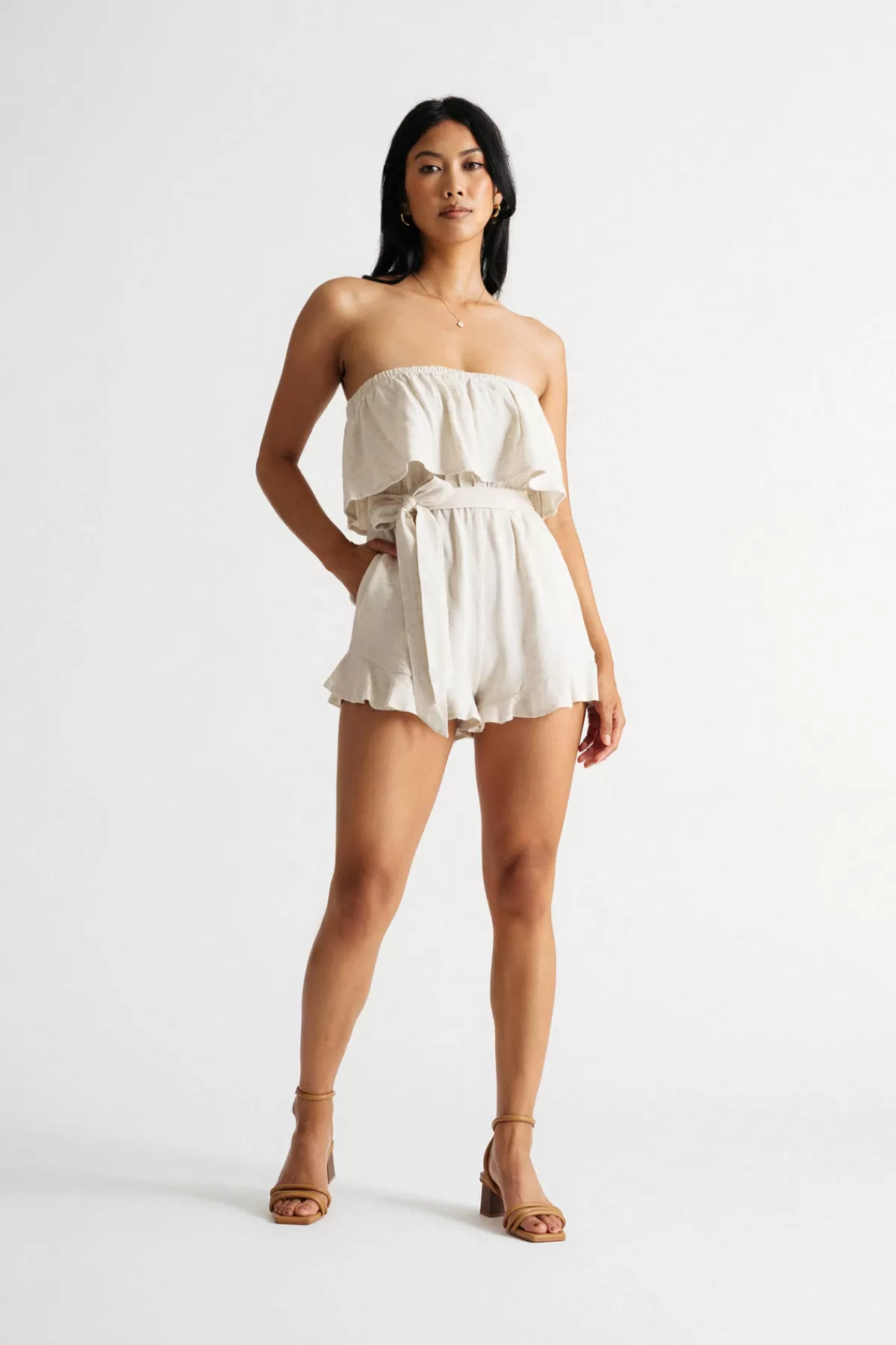 Tobi Lauren Strapless Romper - Lavender* Beach Vacation Outfits | Resort Wear