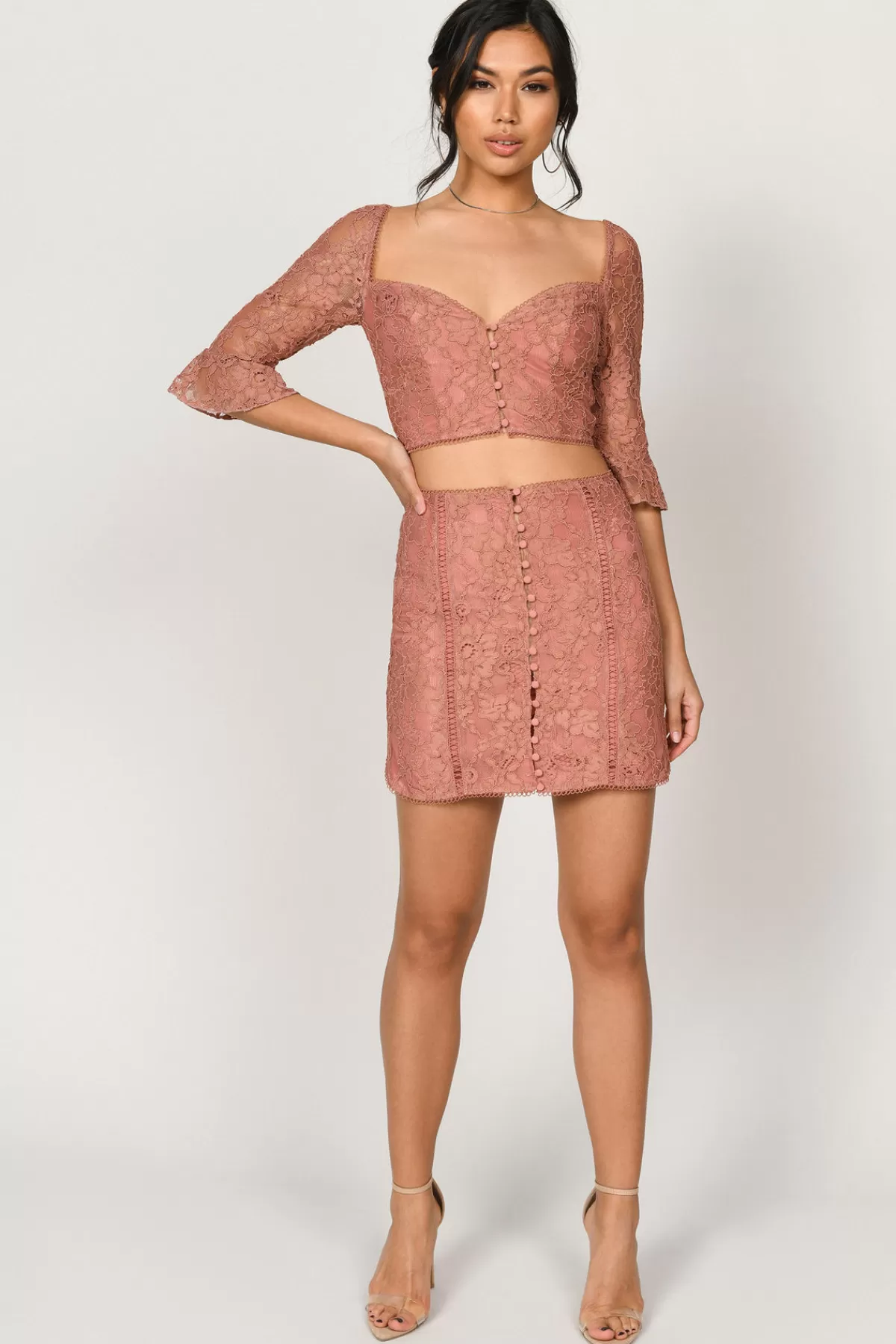 Tobi Lexy Lace Mini Skirt - Sienna* Valentines Day Outfits | Bridal Party Outfits