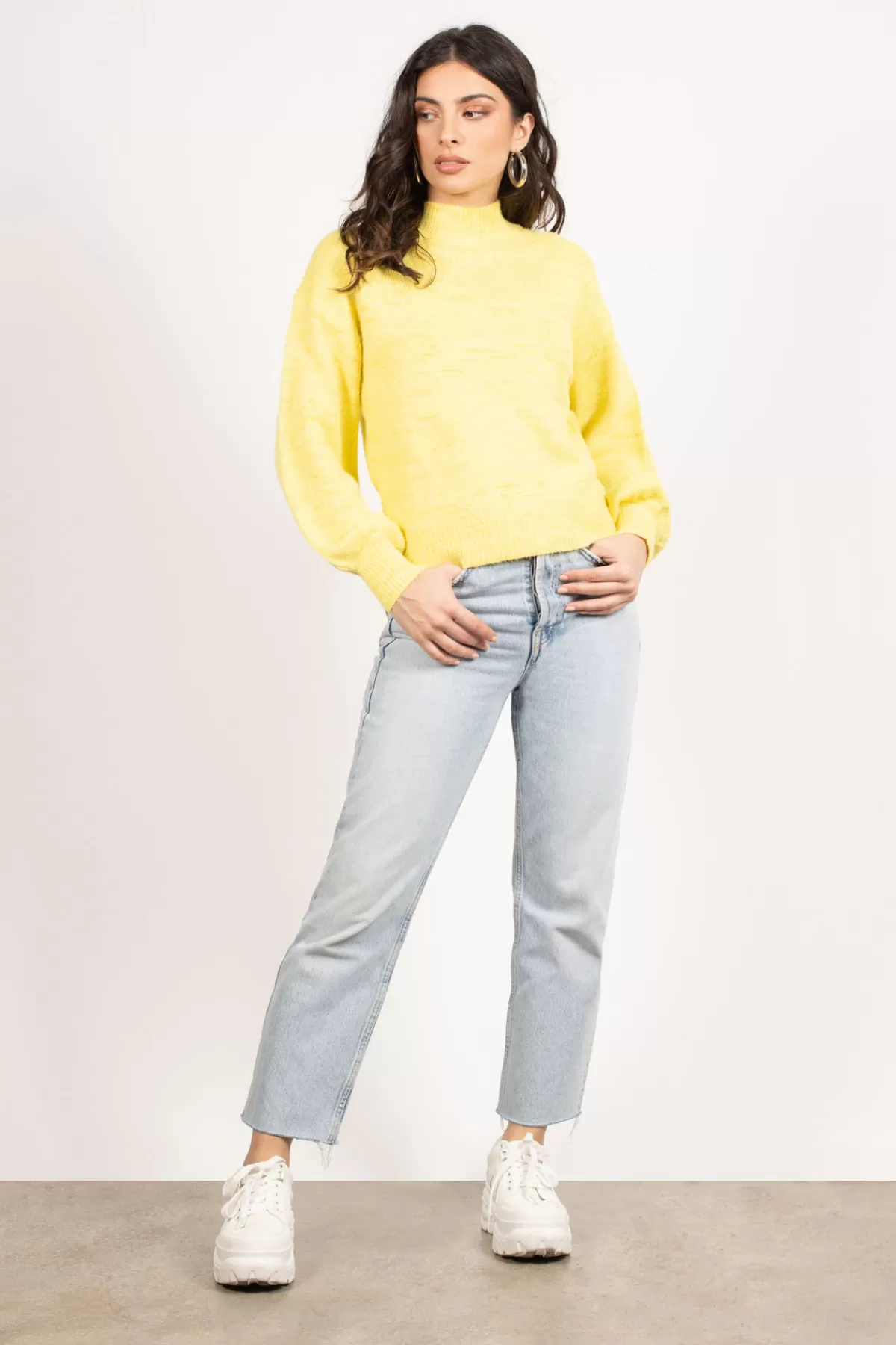 Tobi Like A Babe Mock Neck Sweater - * Airport & Travel Outfits | Long Sleeve Tops