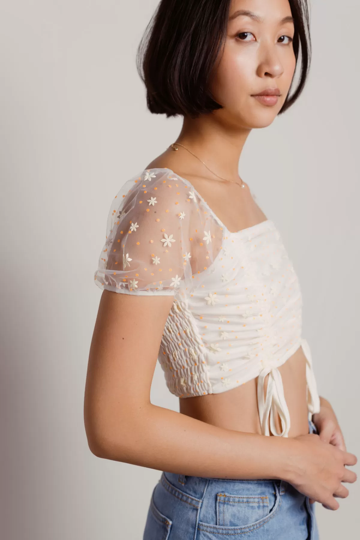 Tobi Lil Crush Crop Top - * 4Th Of July Fashion | Puff Sleeve Tops