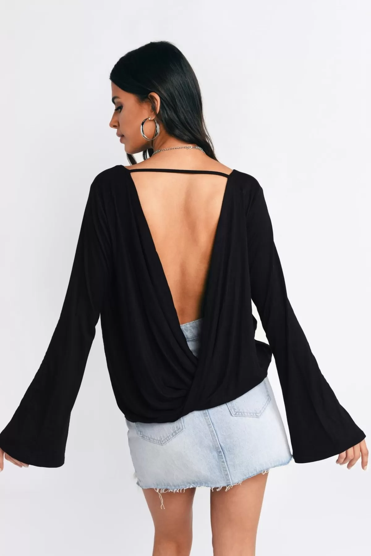 Tobi Look At The Light Surplice Top - Taupe* Blouses & Shirts | Halloween Outfits