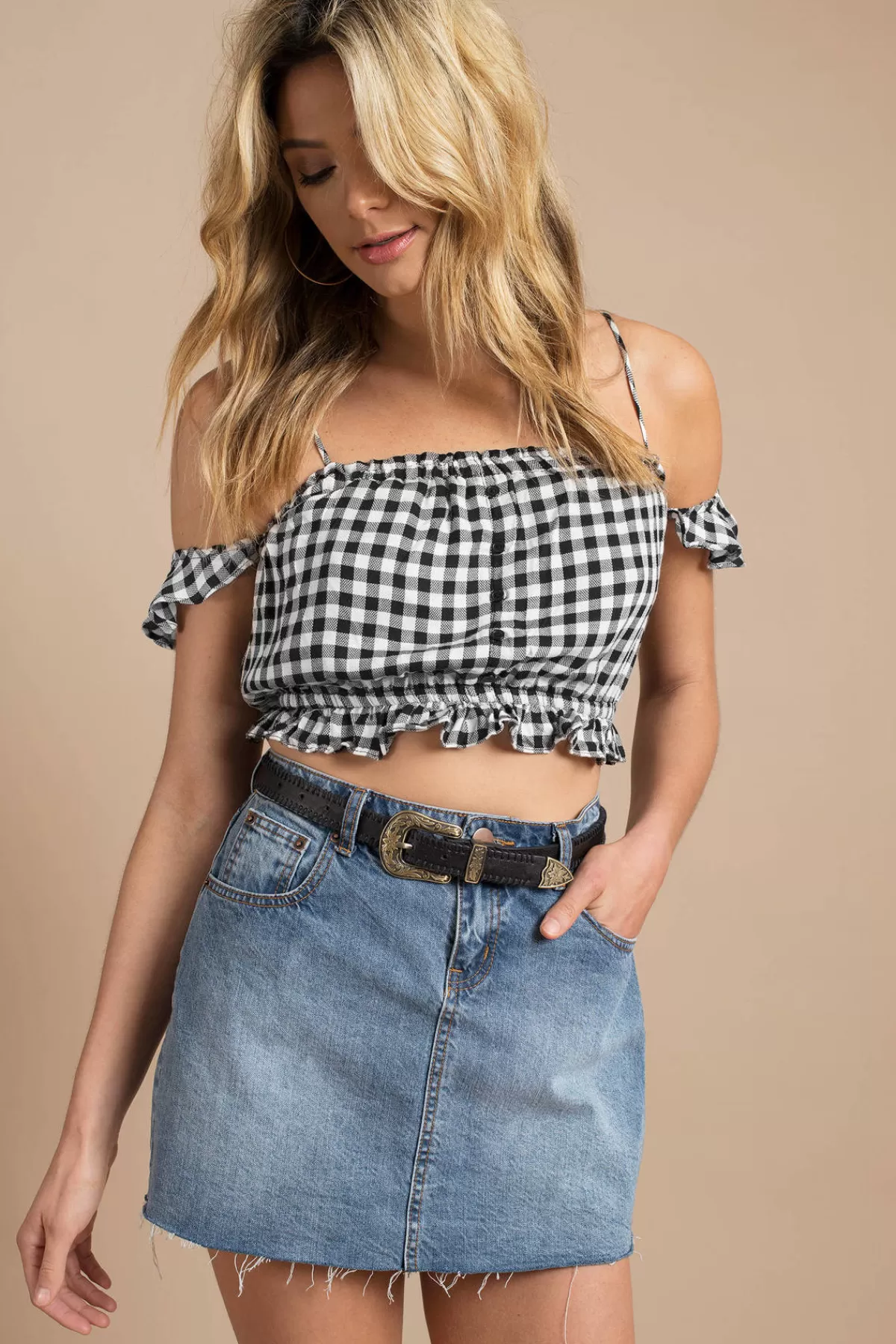 Tobi Lost + Wander Day Trip Crop Top - * Off The Shoulder Tops | Festival Outfits & Clothing