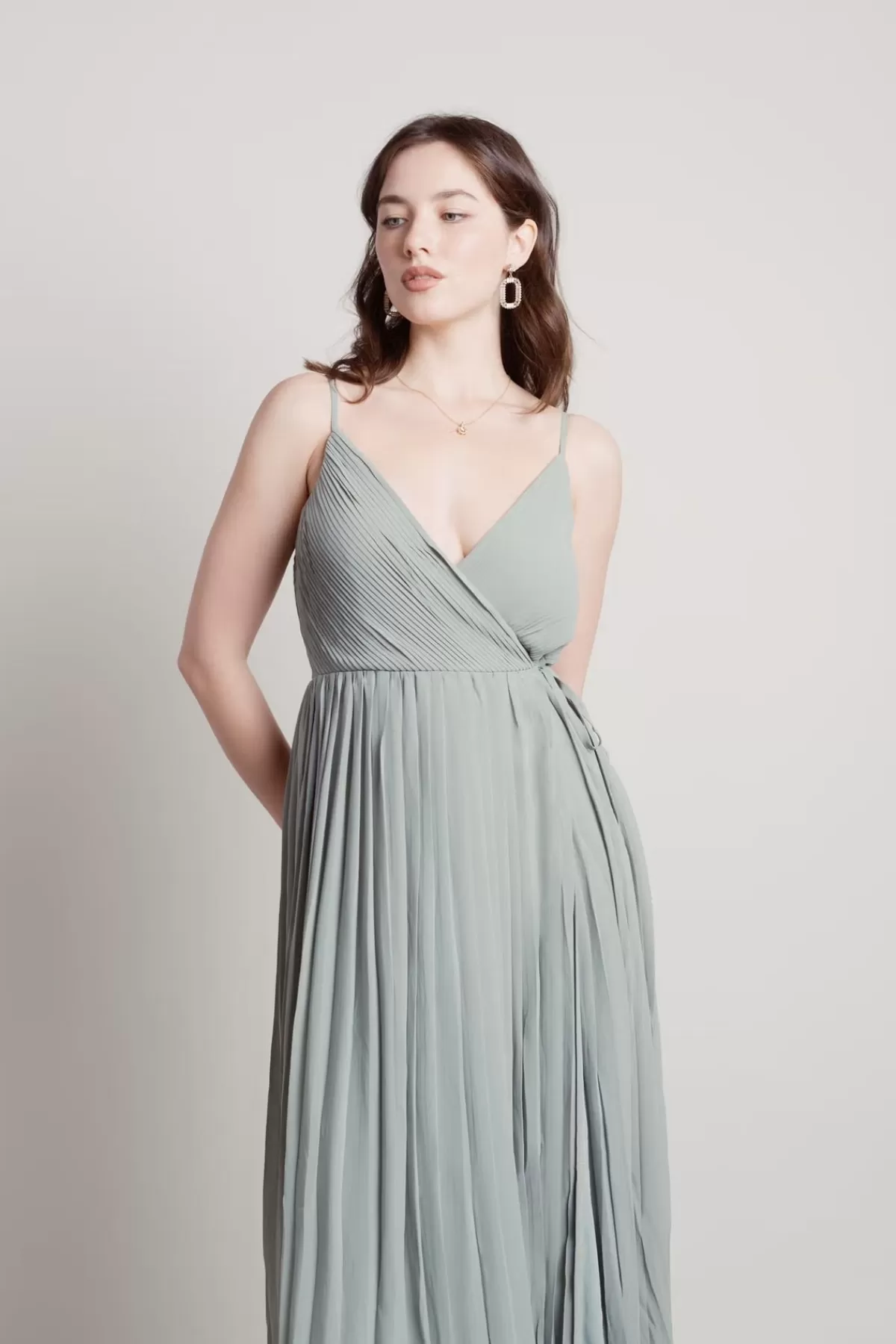 Tobi Love Galore Pleated Slit Maxi Dress - Light Blue* Mother Of The Bride Groom Dresses | Grandmother Of The Bride Dresses