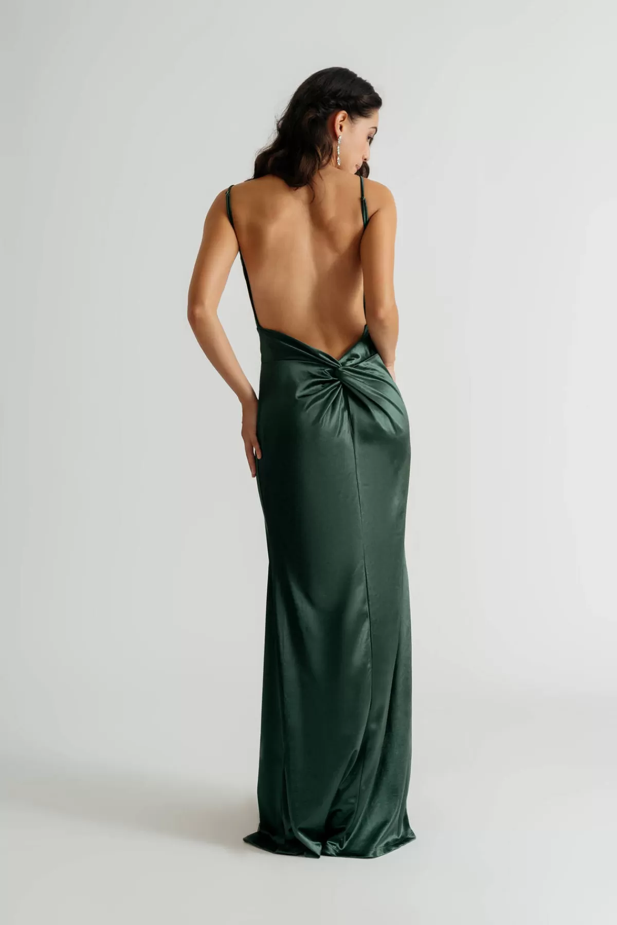 Tobi Lovestruck Satin Slit Twist Maxi Dress* Satin Bridesmaid Dresses | Mother Of The Bride Groom Dresses