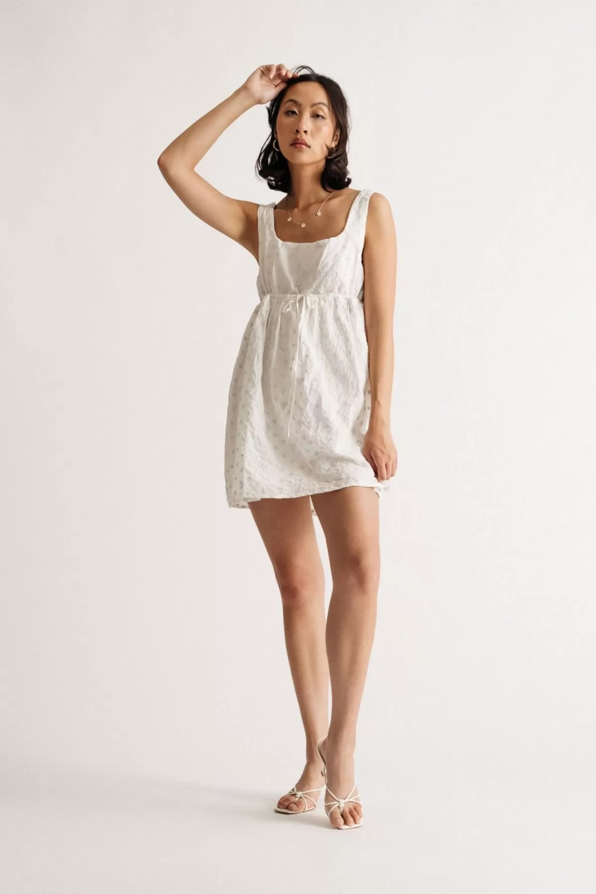 Tobi Luckie Embroidered Babydoll Mini Dress - * Bump Friendly Dresses | Rehearsal Dinner Dresses