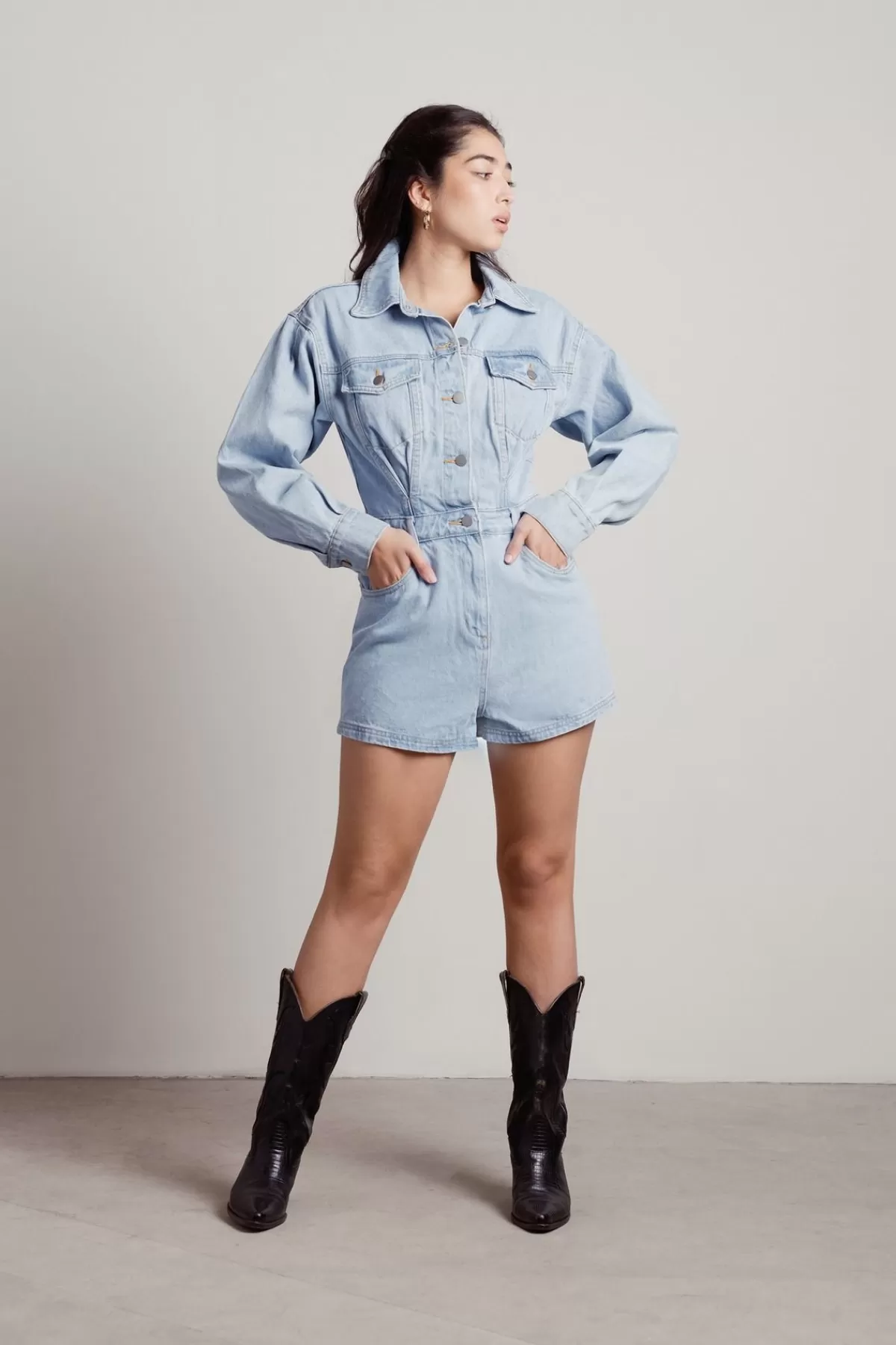 Tobi Luisa Long Sleeve Romper - * Concert Outfits | Concert Outfits