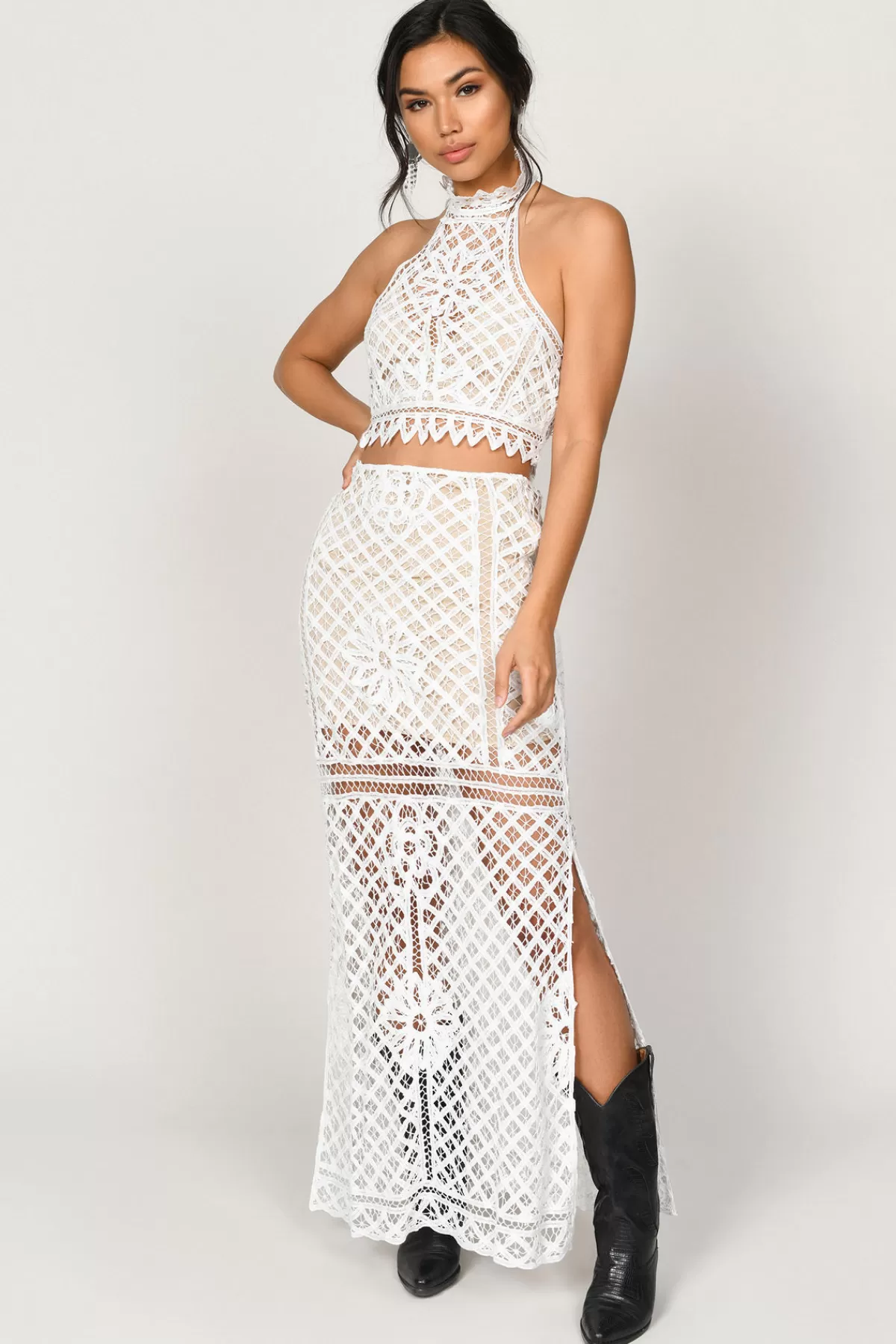 Tobi Lust For Lace Side Slit Maxi Skirt - * Cover Ups | Skirts