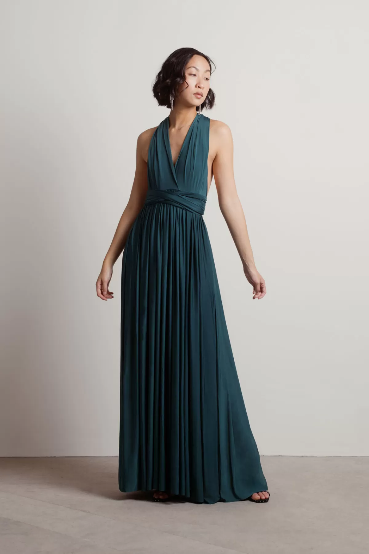 Tobi Make Magic Twist Tie Multiway Maxi Dress - Blue* Blue Bridesmaid Dresses | Bridal Party Outfits