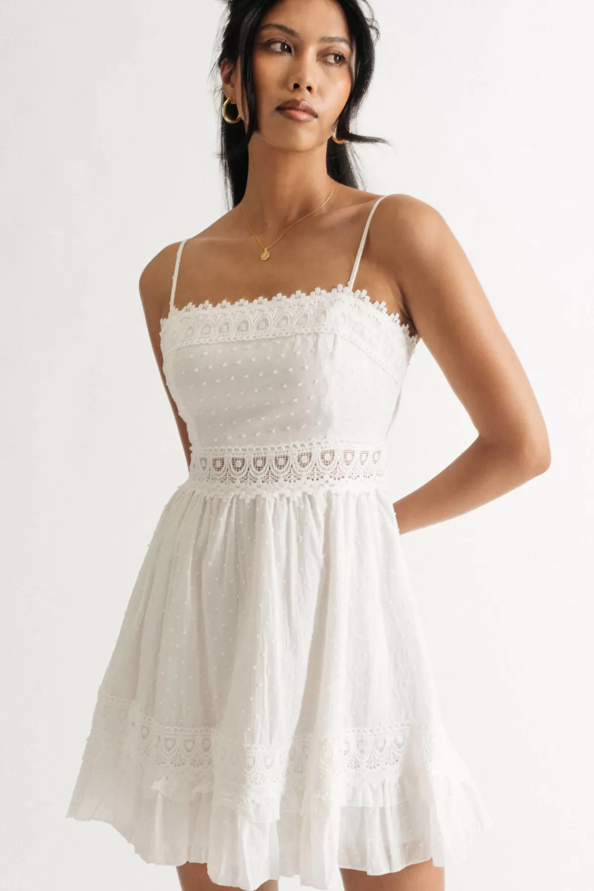 Tobi Make Me Go Lace Skater Dress* Honeymoon Outfits | Casual Wedding Dresses