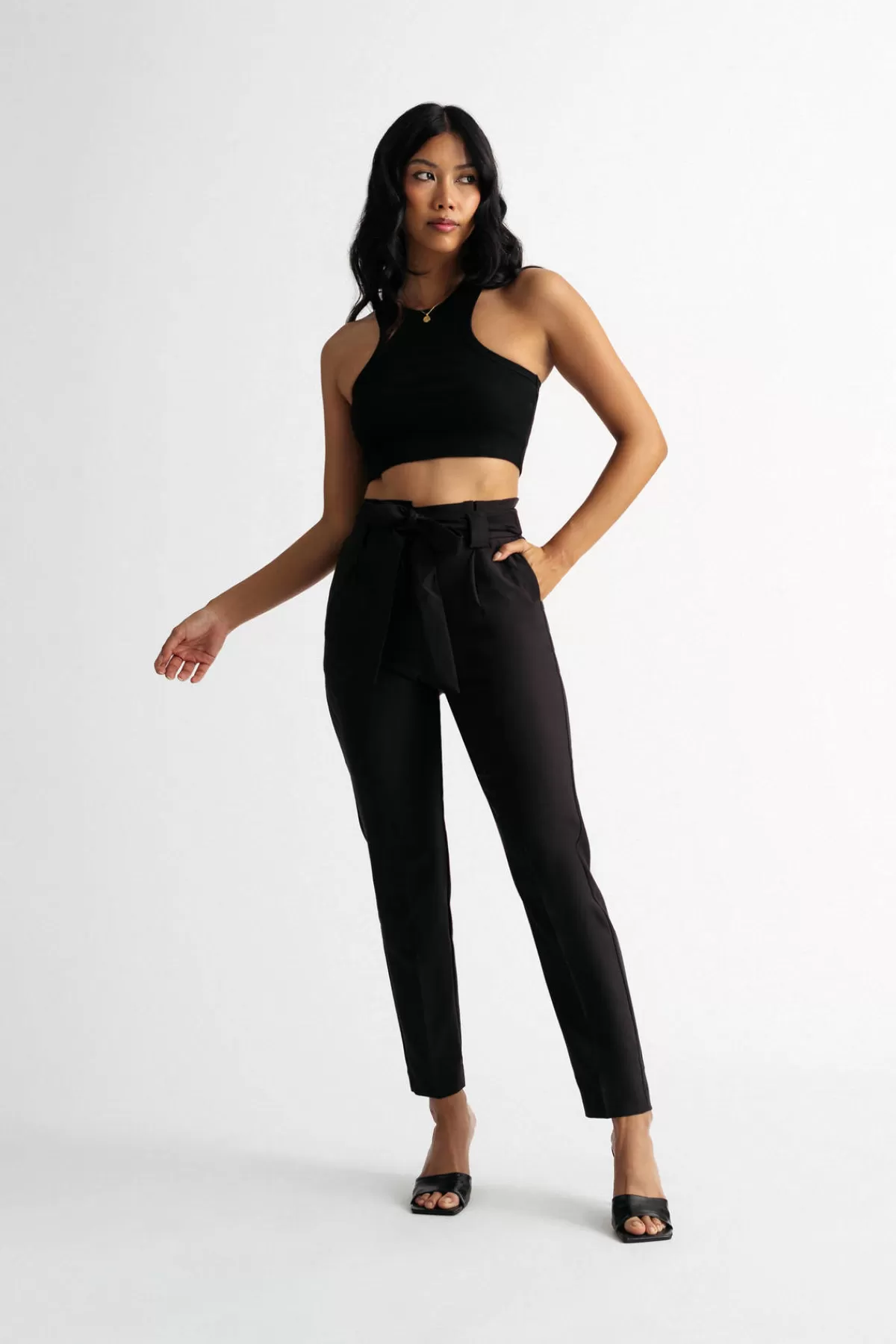 Tobi Make My Way Black Paperbag Pants* Holiday Gift Guide | Jogger Pants