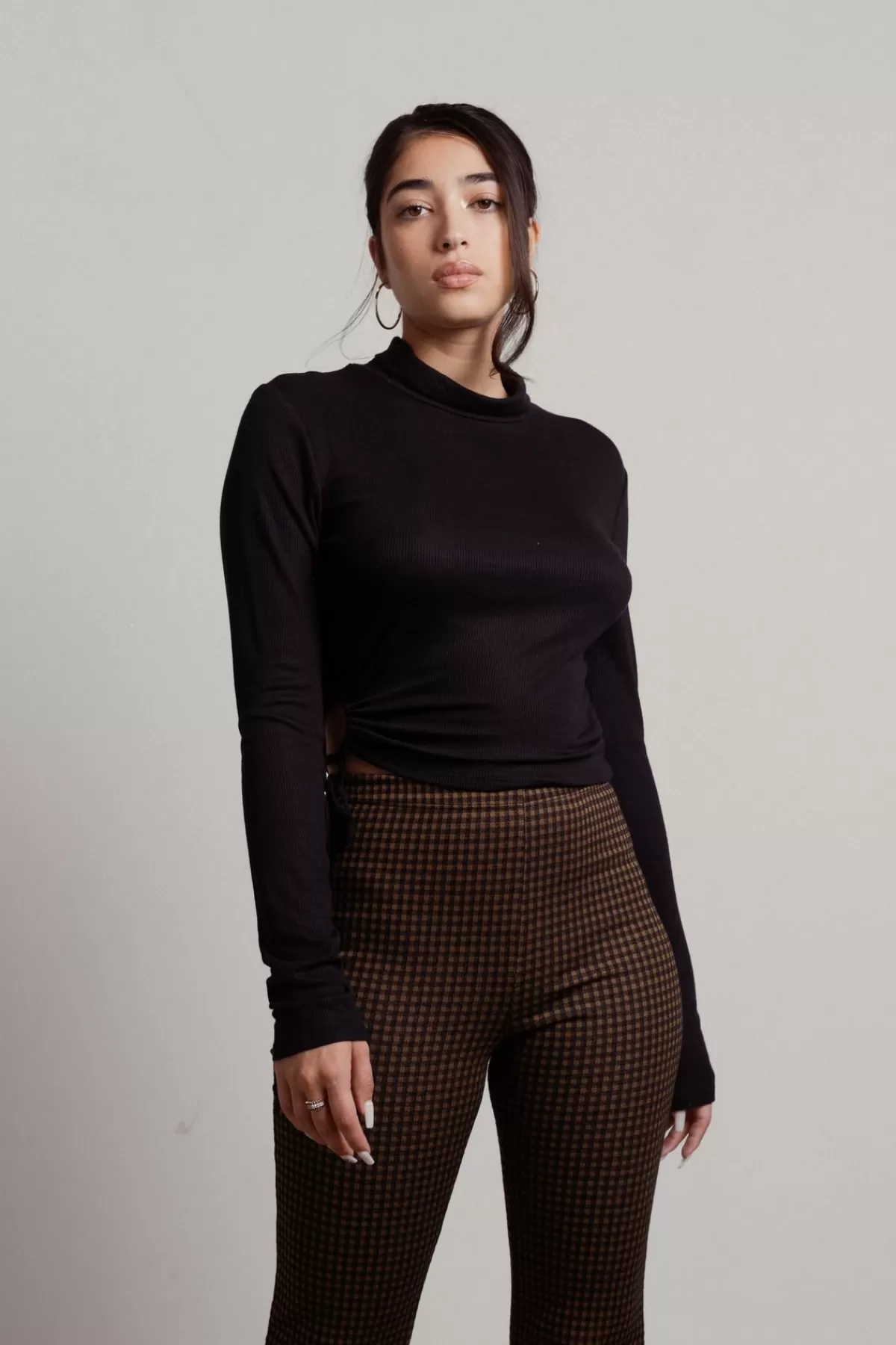 Tobi Make Sense Crop Top - * Long Sleeve Tops