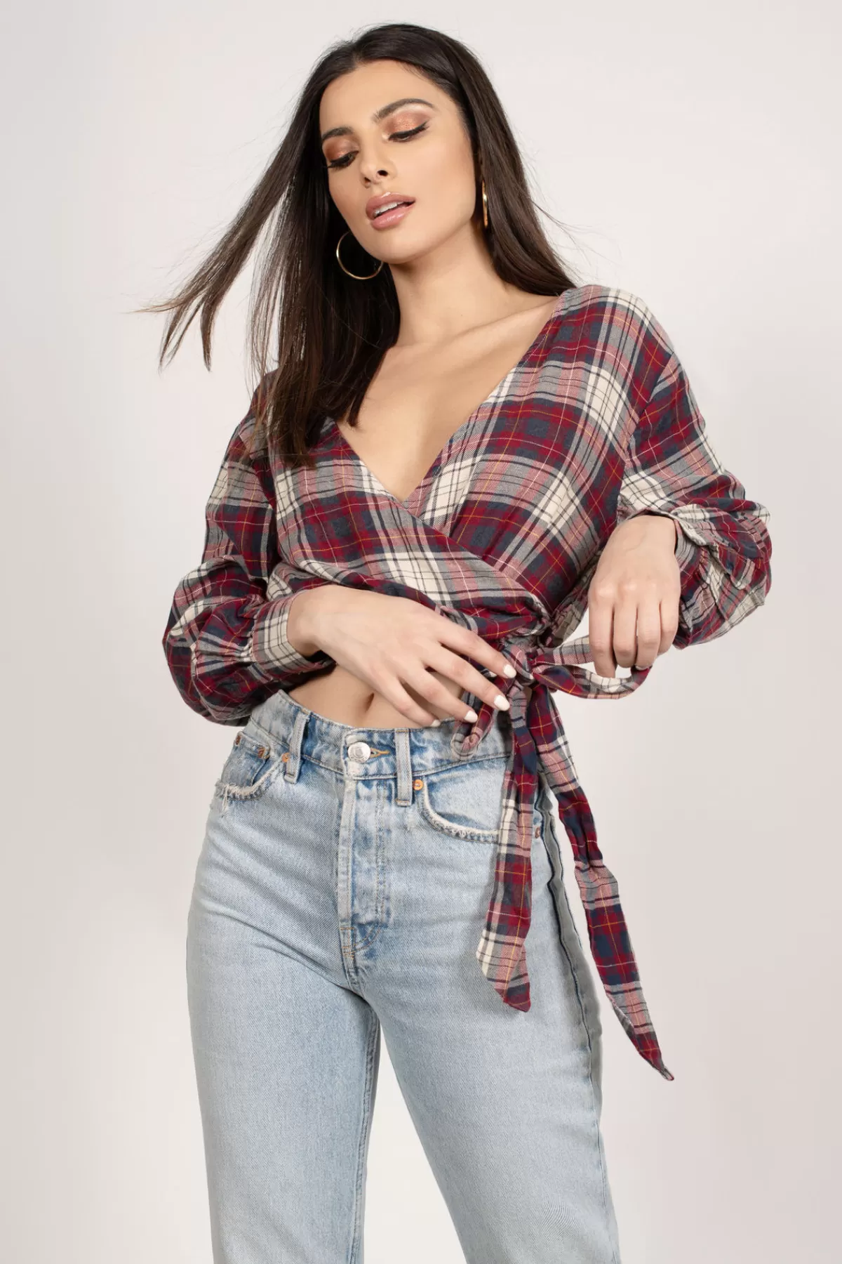 Tobi Margaux Crop Top - * Vacation Shop | Red Tops