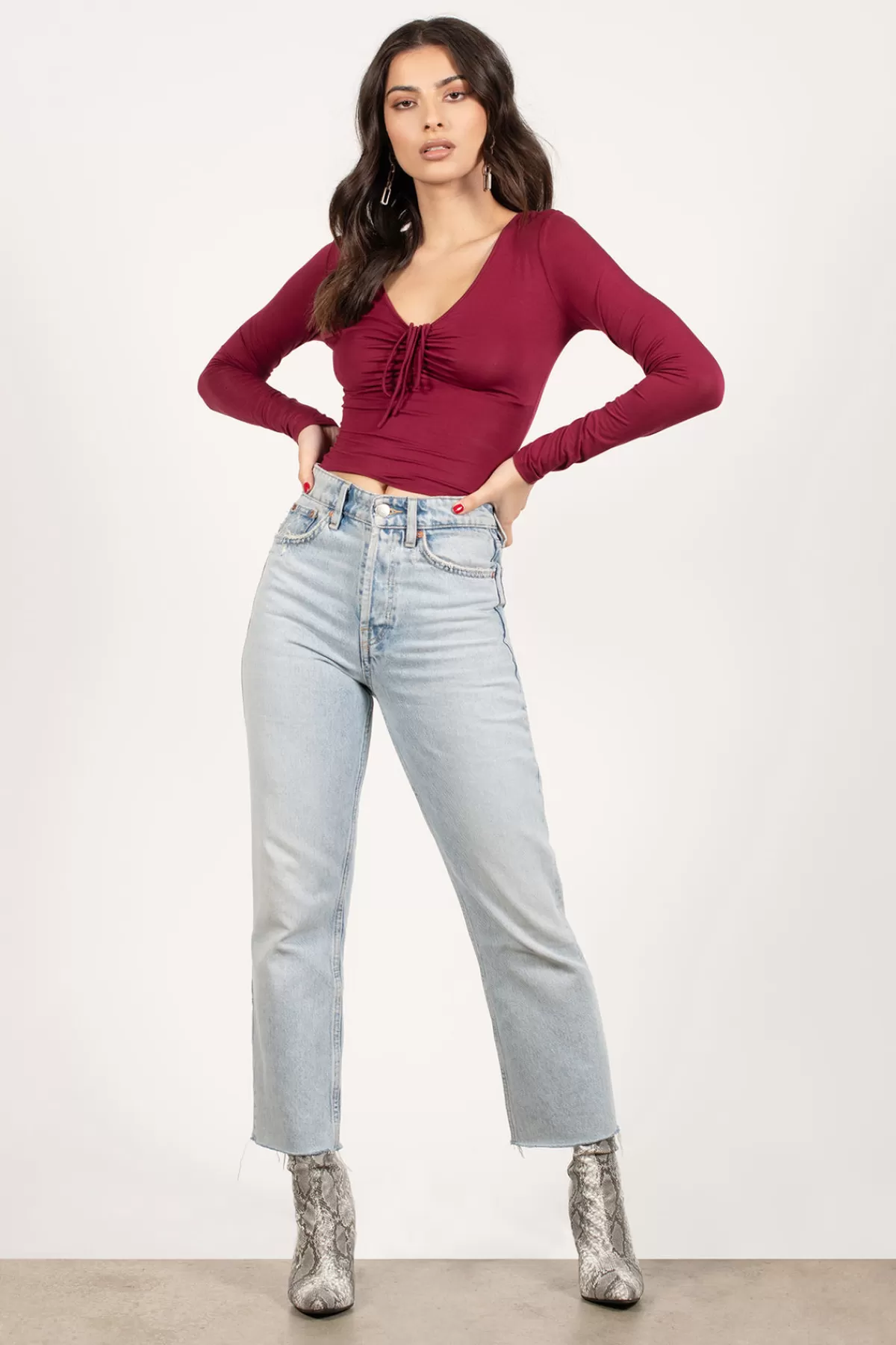 Tobi Mariais Long Sleeve Top - * Red Tops | Long Sleeve Tops