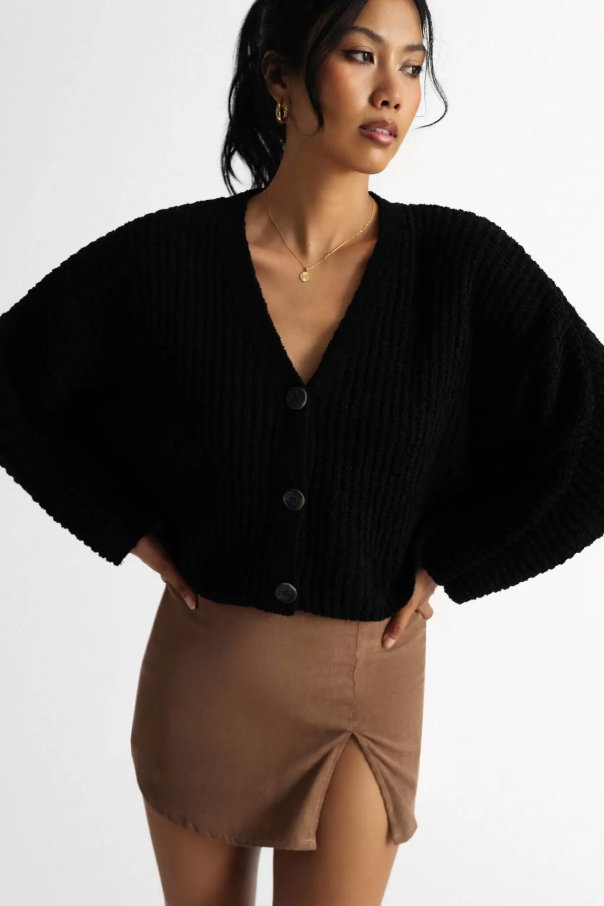 Tobi Marilyn Crop Sweater Cardigan* Holiday Gift Guide | Long Sleeve Tops