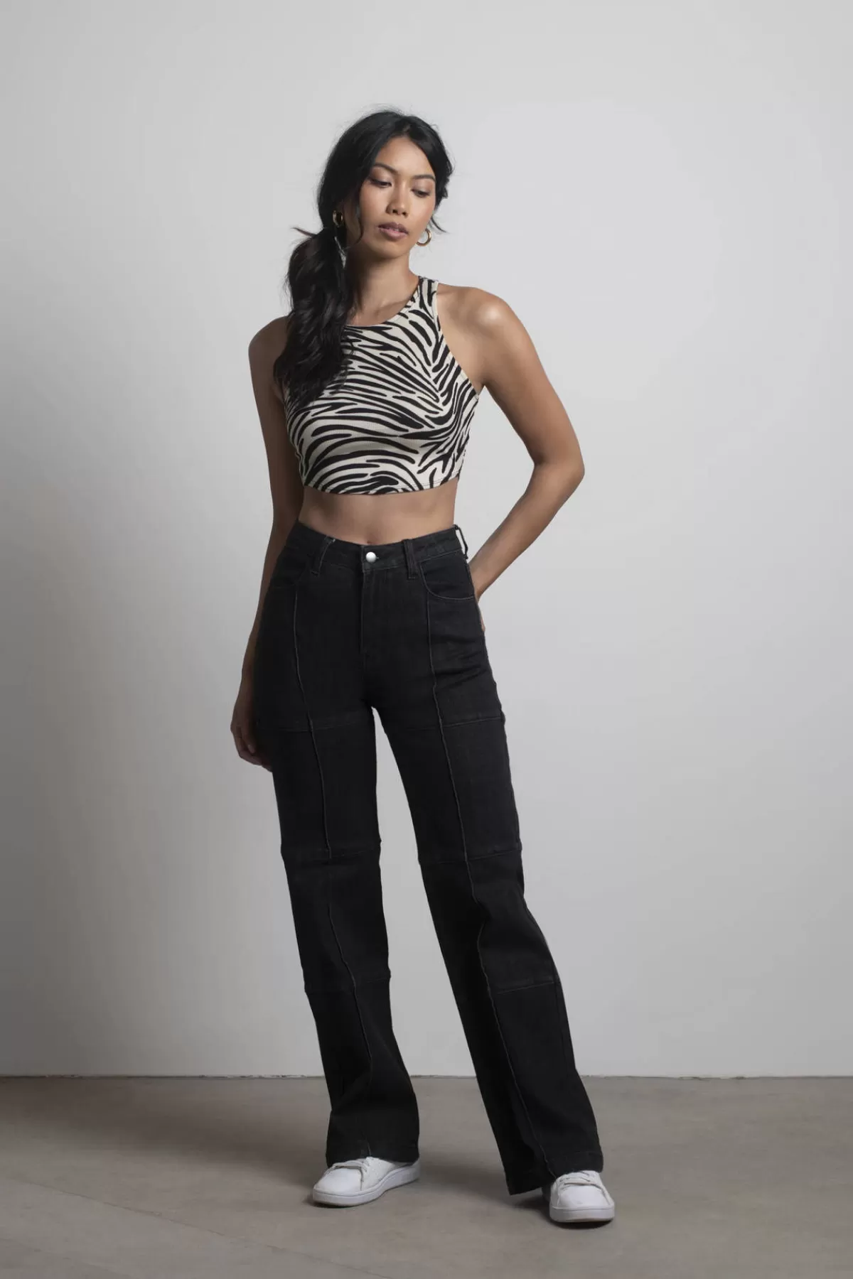 Tobi Marina Del Rey Wide Leg Jeans - Black* Pants | Denim