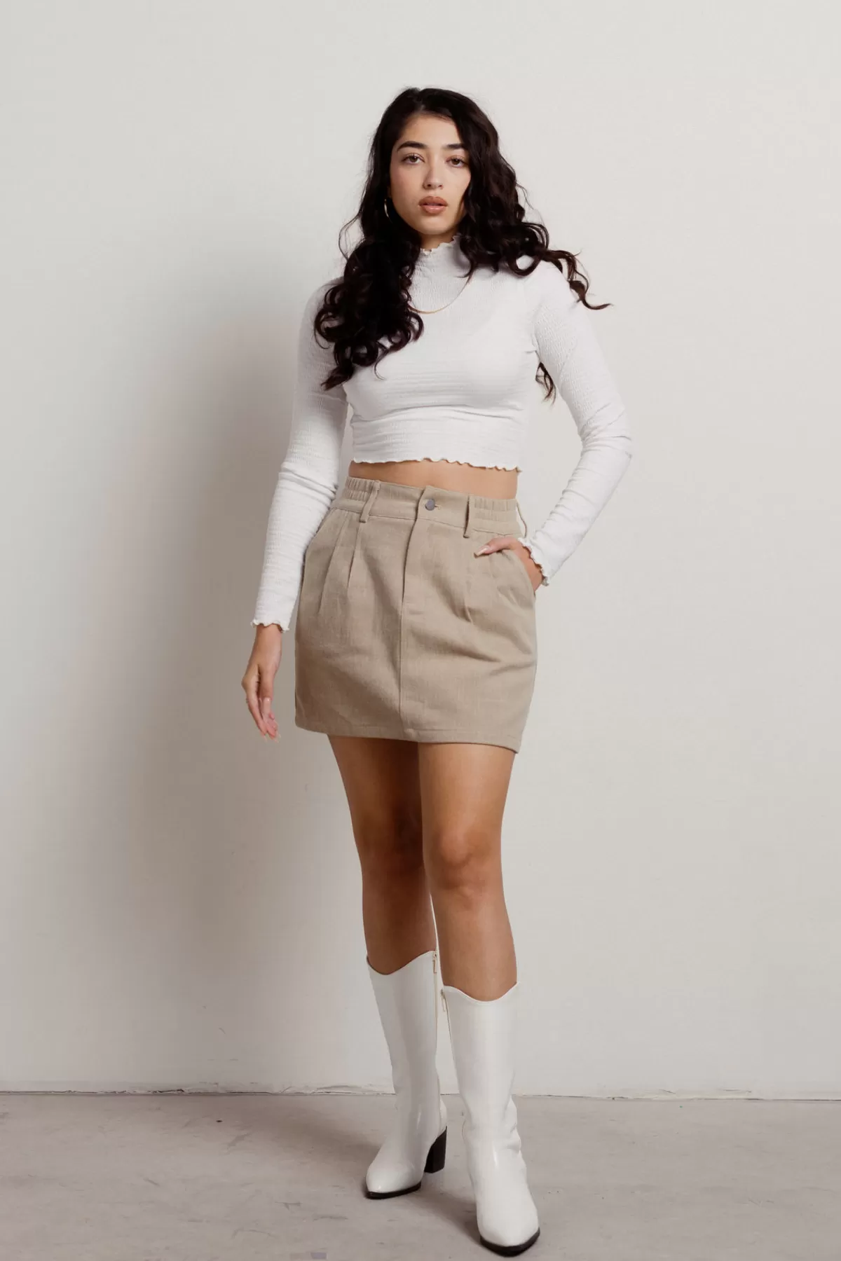 Tobi Marleen Elastic Waist Mini Skirt - * Vacation Shop | Skirts