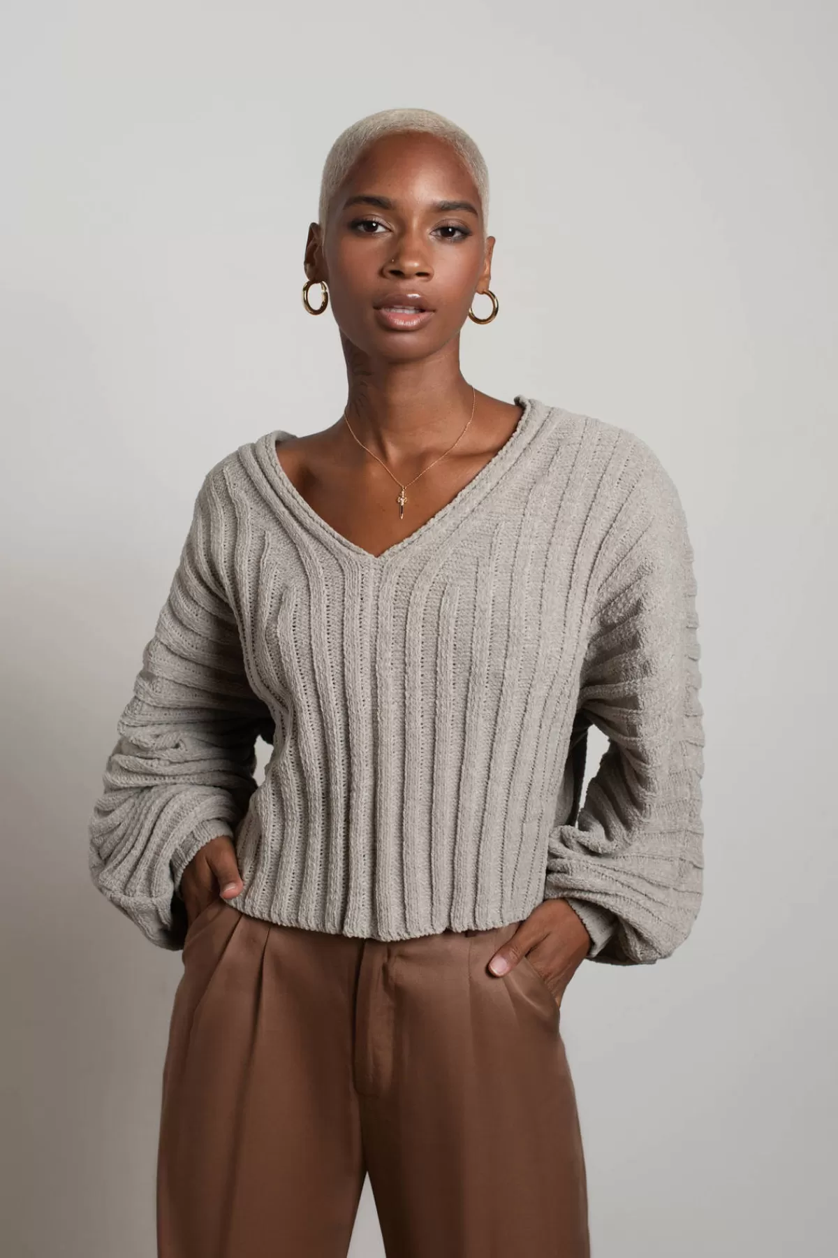 Tobi Mei Ribbed Knit Sweater - * Holiday Gift Guide | Long Sleeve Tops