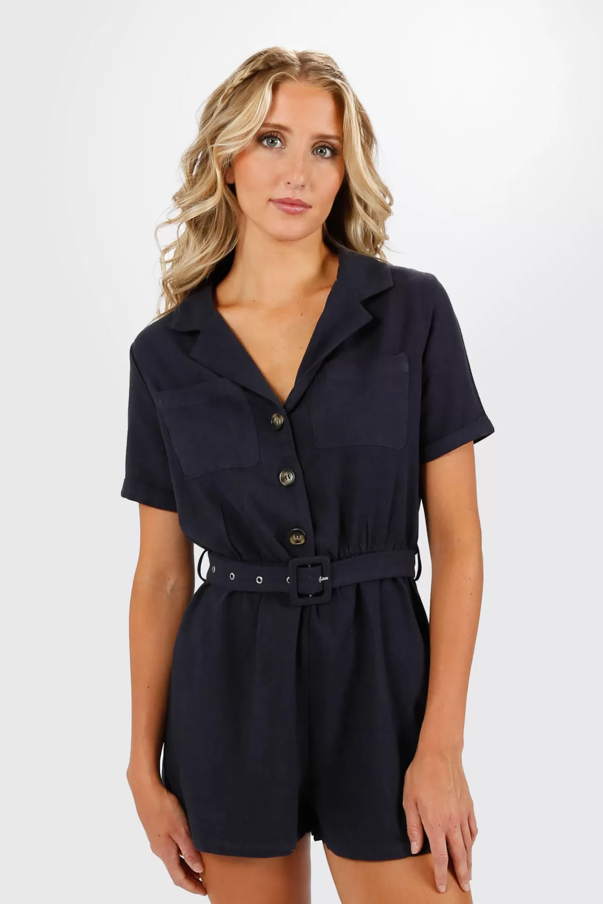 Tobi Meyer Belted Romper - * Resort Wear