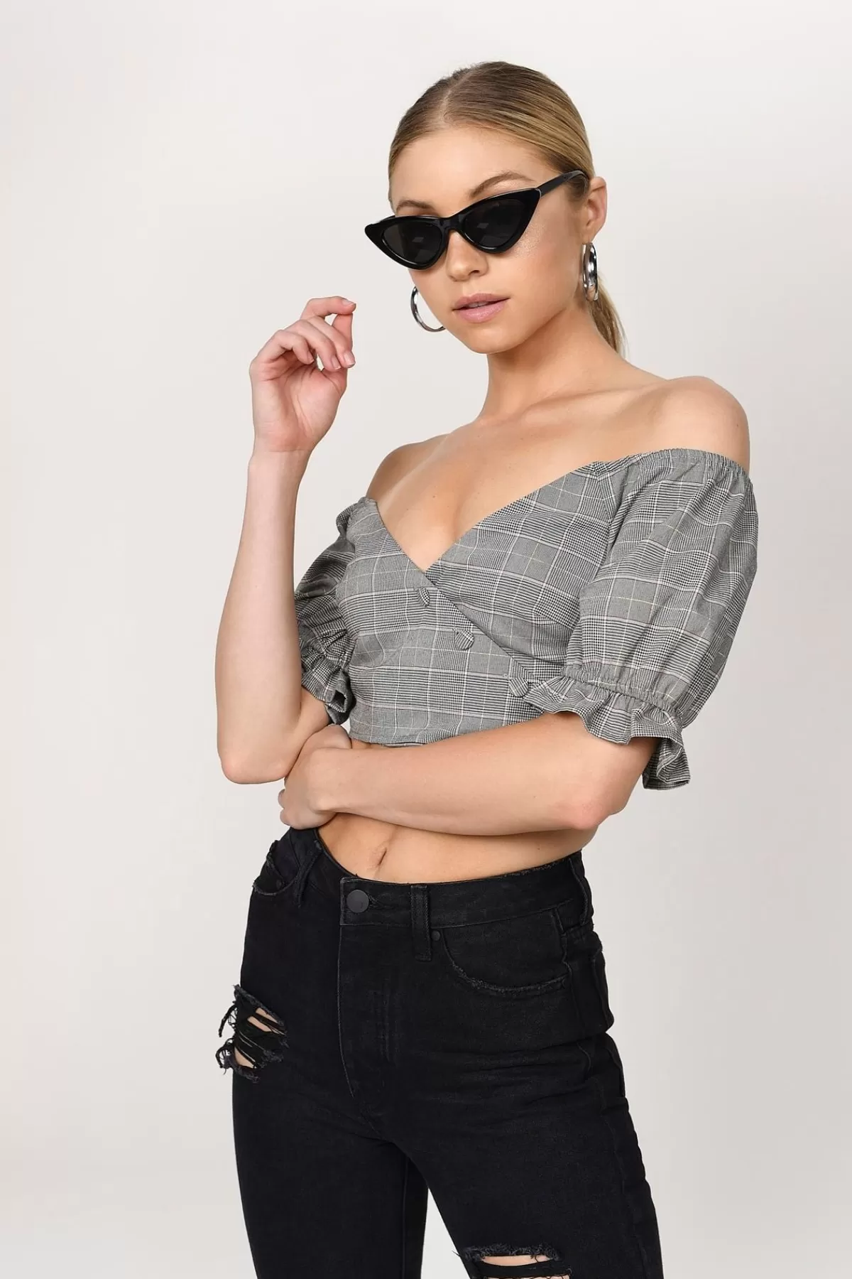 Tobi Mia Crop Top - * Night Club Outfits | Puff Sleeve Tops