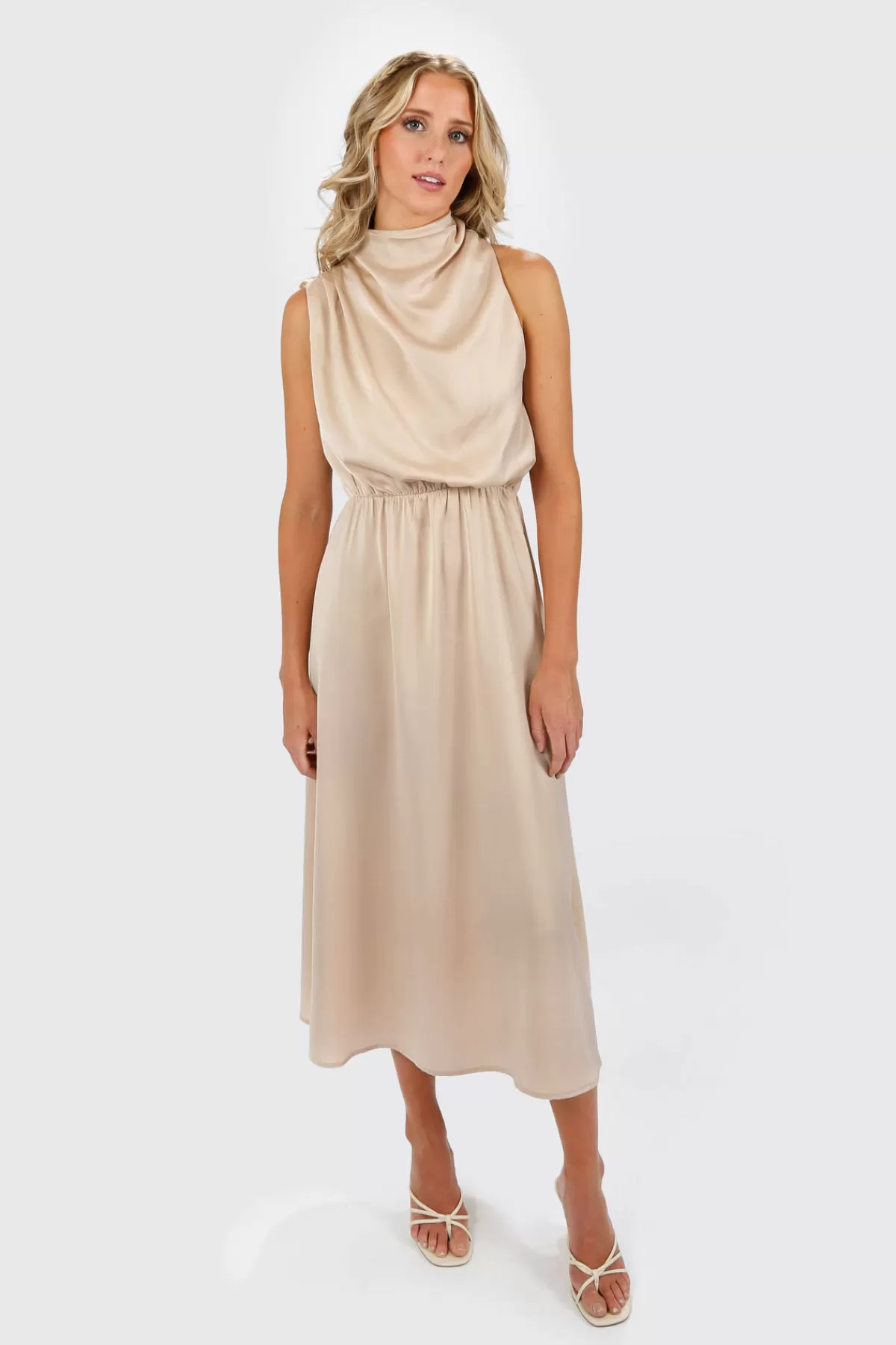 Tobi Milana Turtleneck Halter Maxi Dress - * Rehearsal Dinner Dresses | Bachelorette Party Dresses