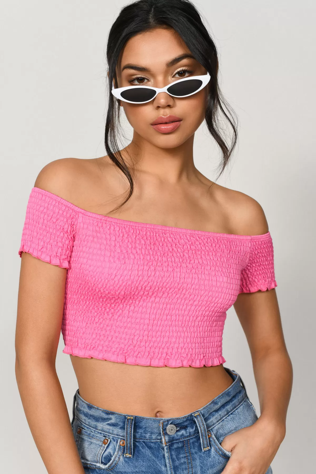 Tobi Mimi Crop Top - * Valentines Day Outfits | Pink Tops