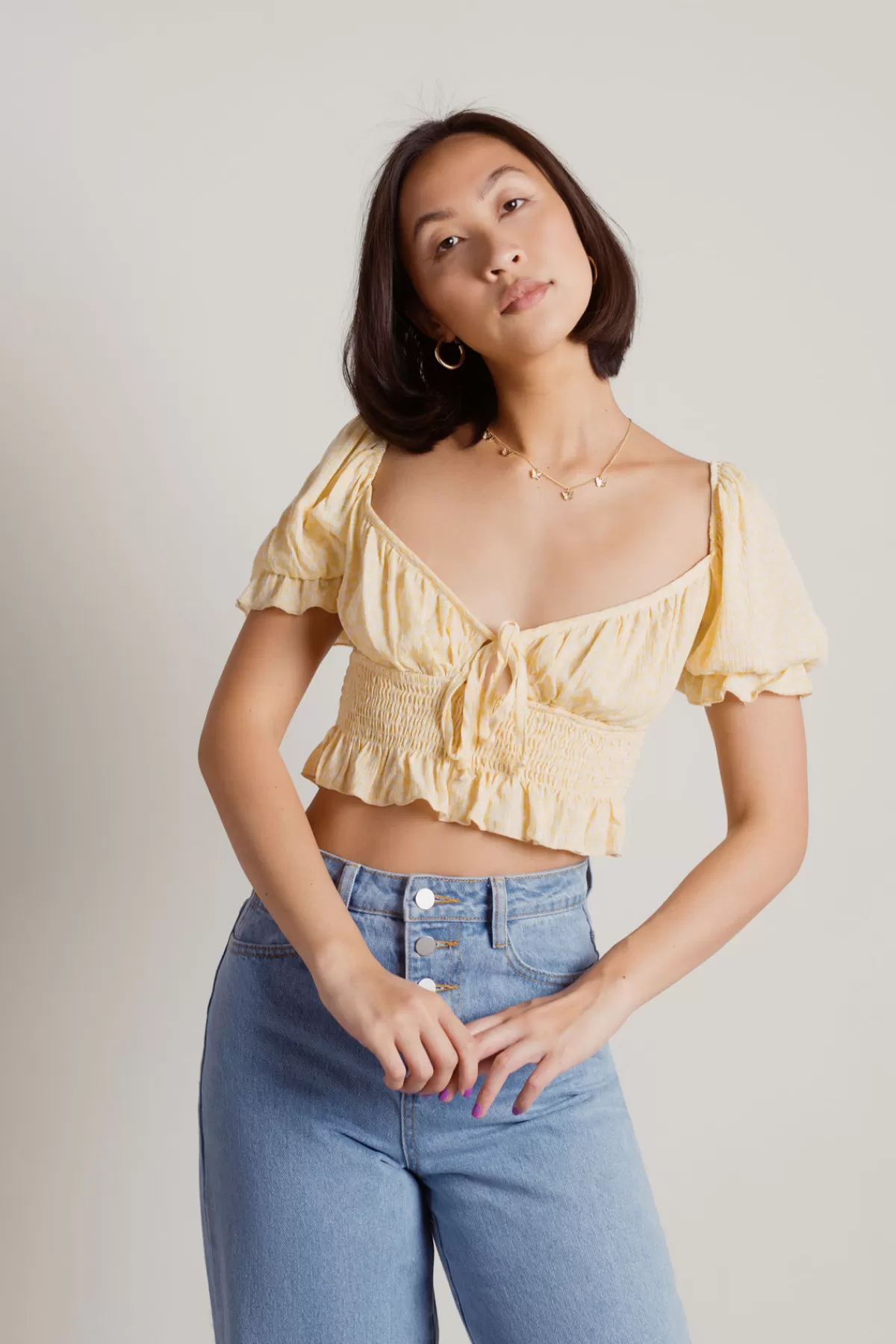 Tobi Minna Crop Top - * Blouses & Shirts | Puff Sleeve Tops