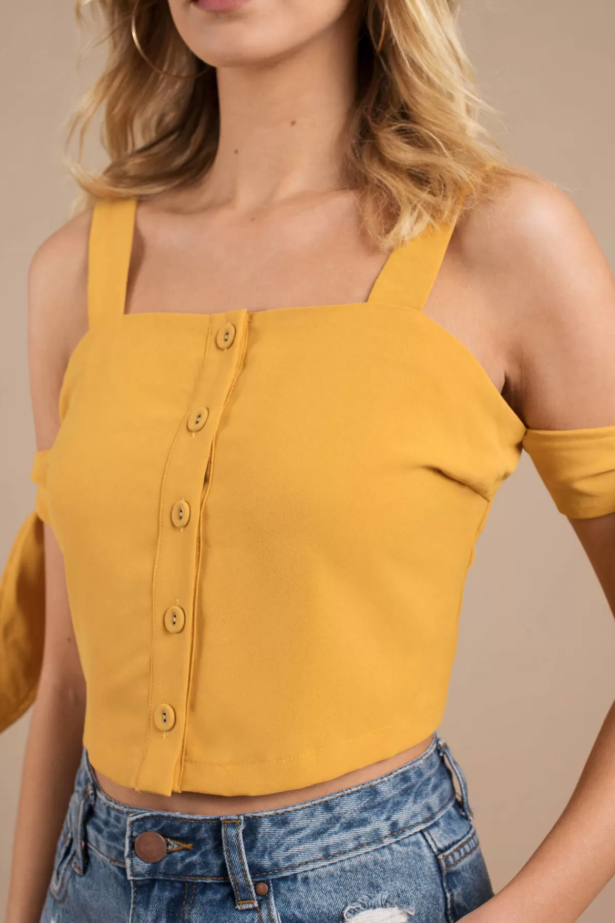 Tobi Moon River Sunshine Crop Top - * Birthday Outfits | Going Out Tops