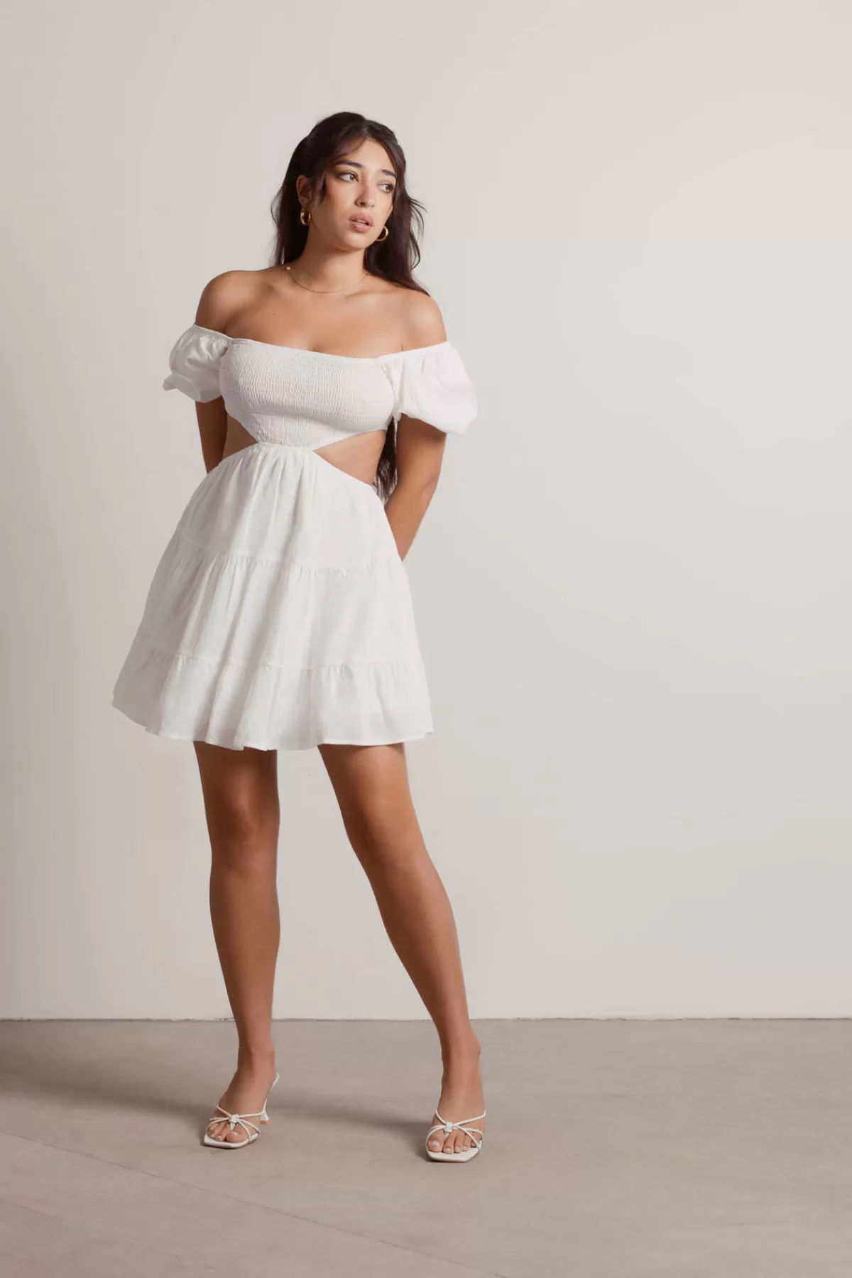 Tobi My Treat Tiered Skater Mini Dress - * Honeymoon Outfits | Bump Friendly Dresses