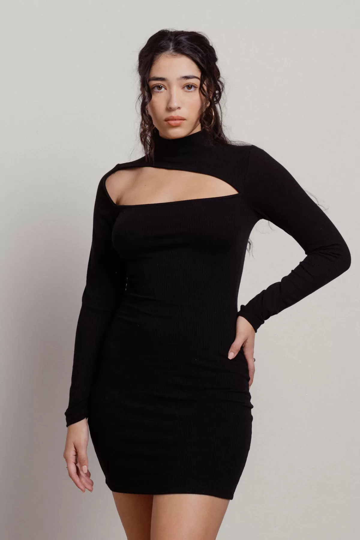 Tobi Navie Ribbed Cutout Mini Dress - * Valentines Day Outfits | Halloween Outfits