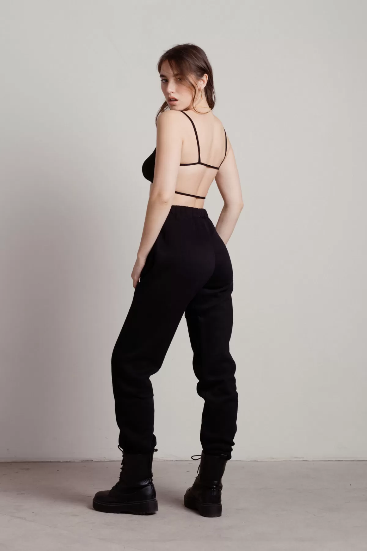 Tobi Nellie Ribbed Crop Top And Sweatpants Set - * Jogger Pants | Pants