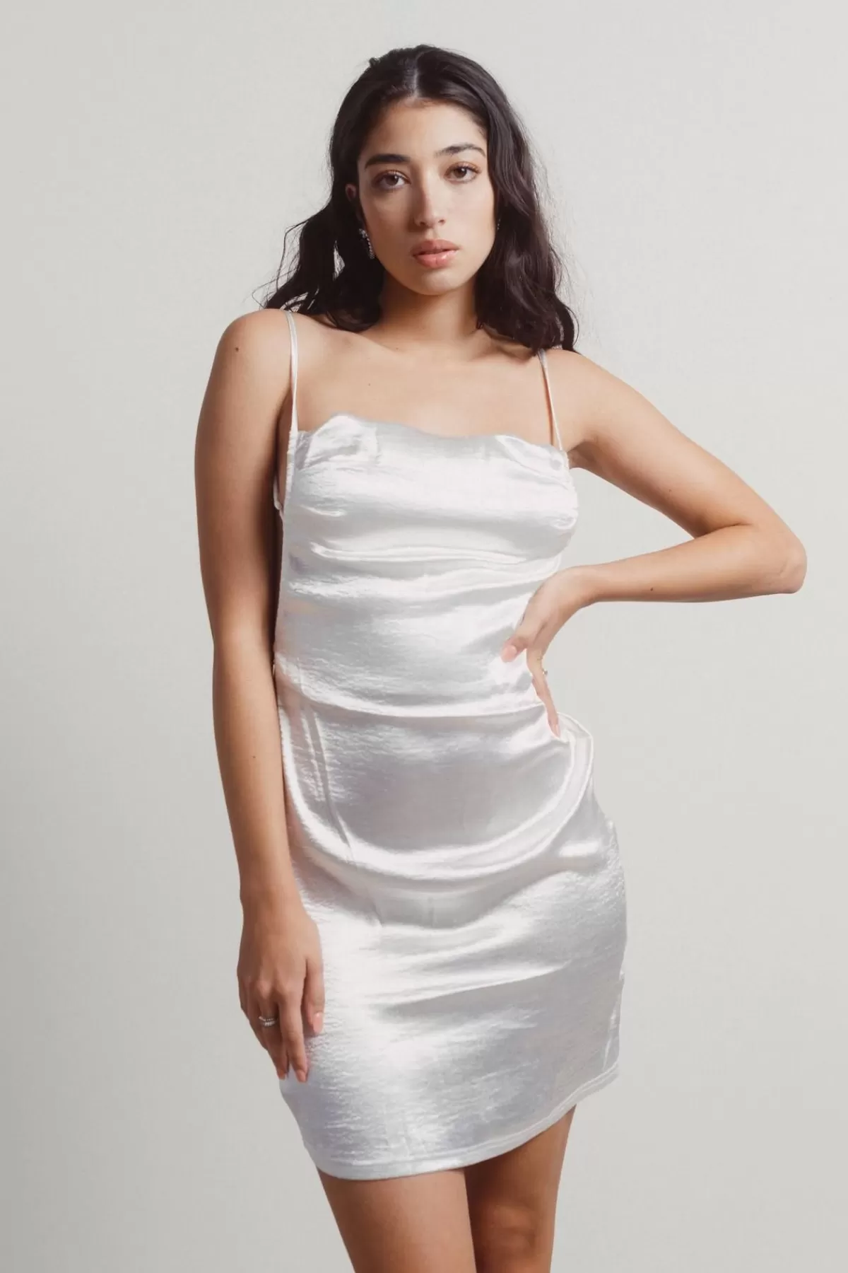 Tobi Night Lights Satin Bodycon Mini Dress - * Rehearsal Dinner Dresses | Bridal Shower Dresses