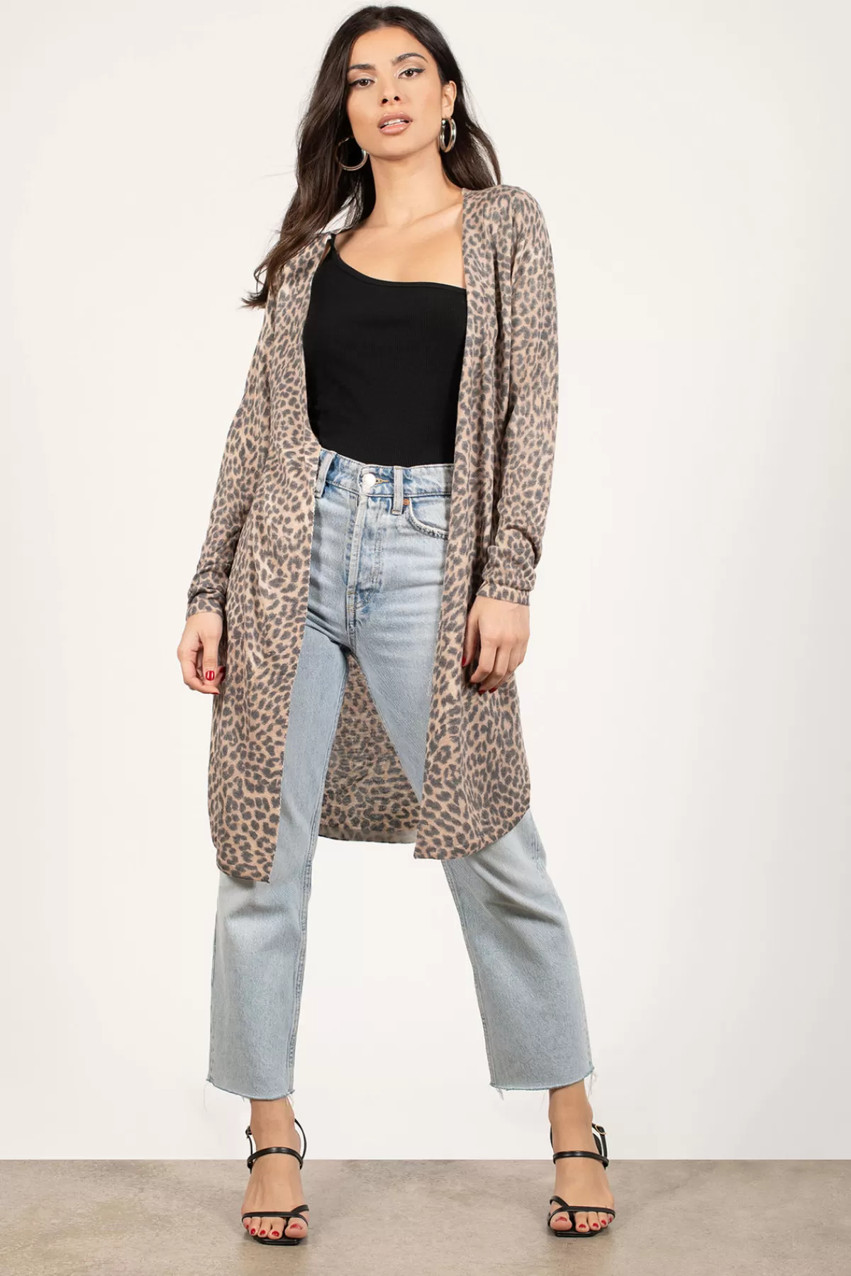 Tobi No Good Leopard Print Cardigan - * Long Sleeve Tops | Sweaters & Cardigans