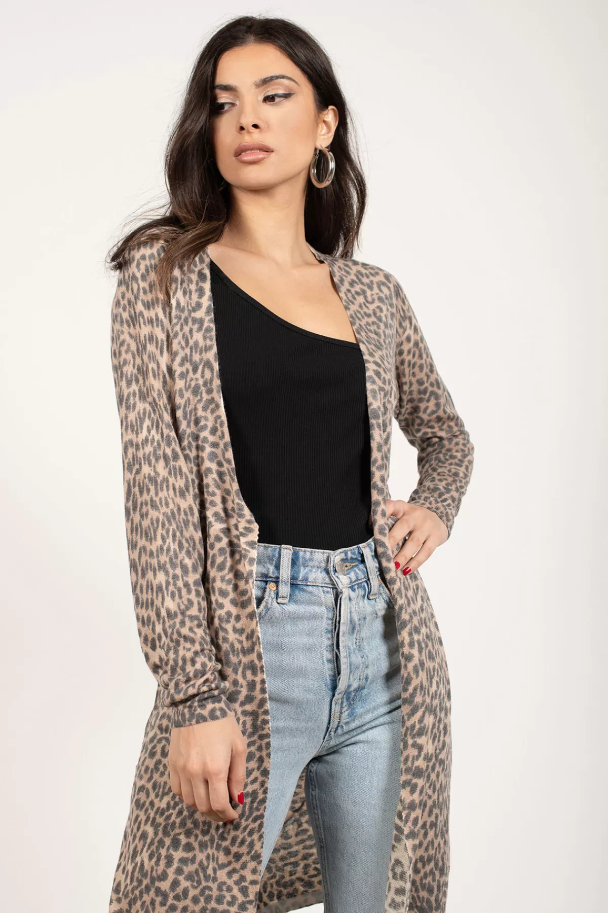 Tobi No Good Leopard Print Cardigan - * Long Sleeve Tops | Sweaters & Cardigans