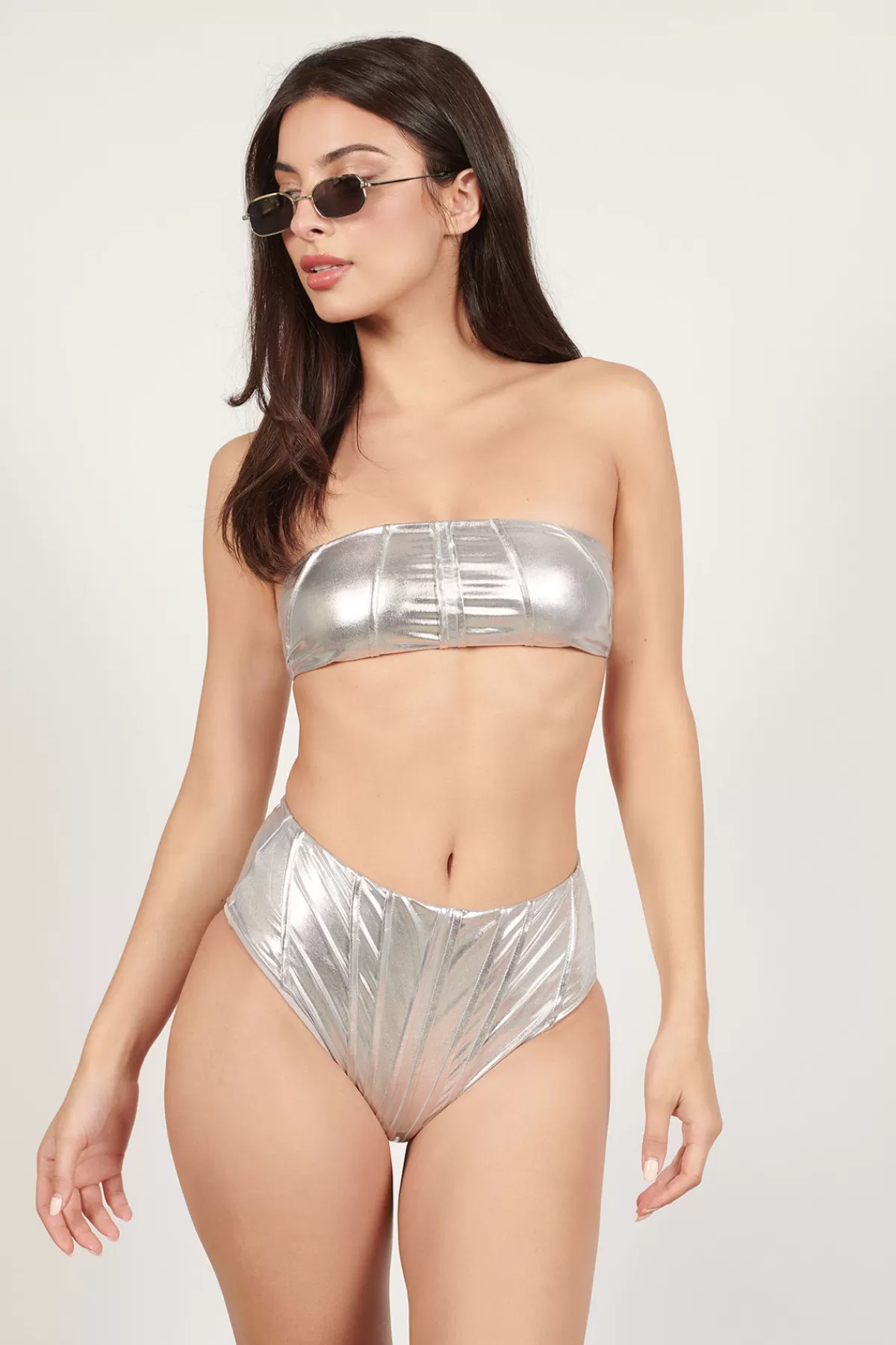 Tobi Nola Metallic Bikini Set - * Halloween Outfits | Beach Vacation Outfits