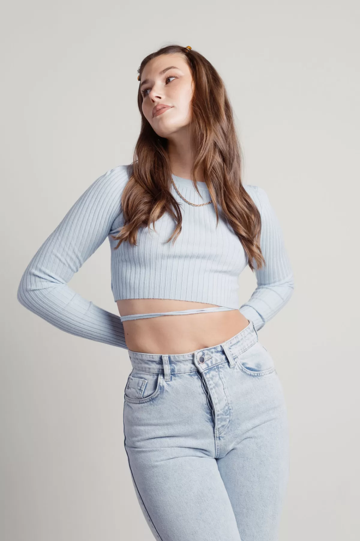 Tobi Nollie Crop Top - Baby Blue* 4Th Of July Fashion | Holiday Gift Guide