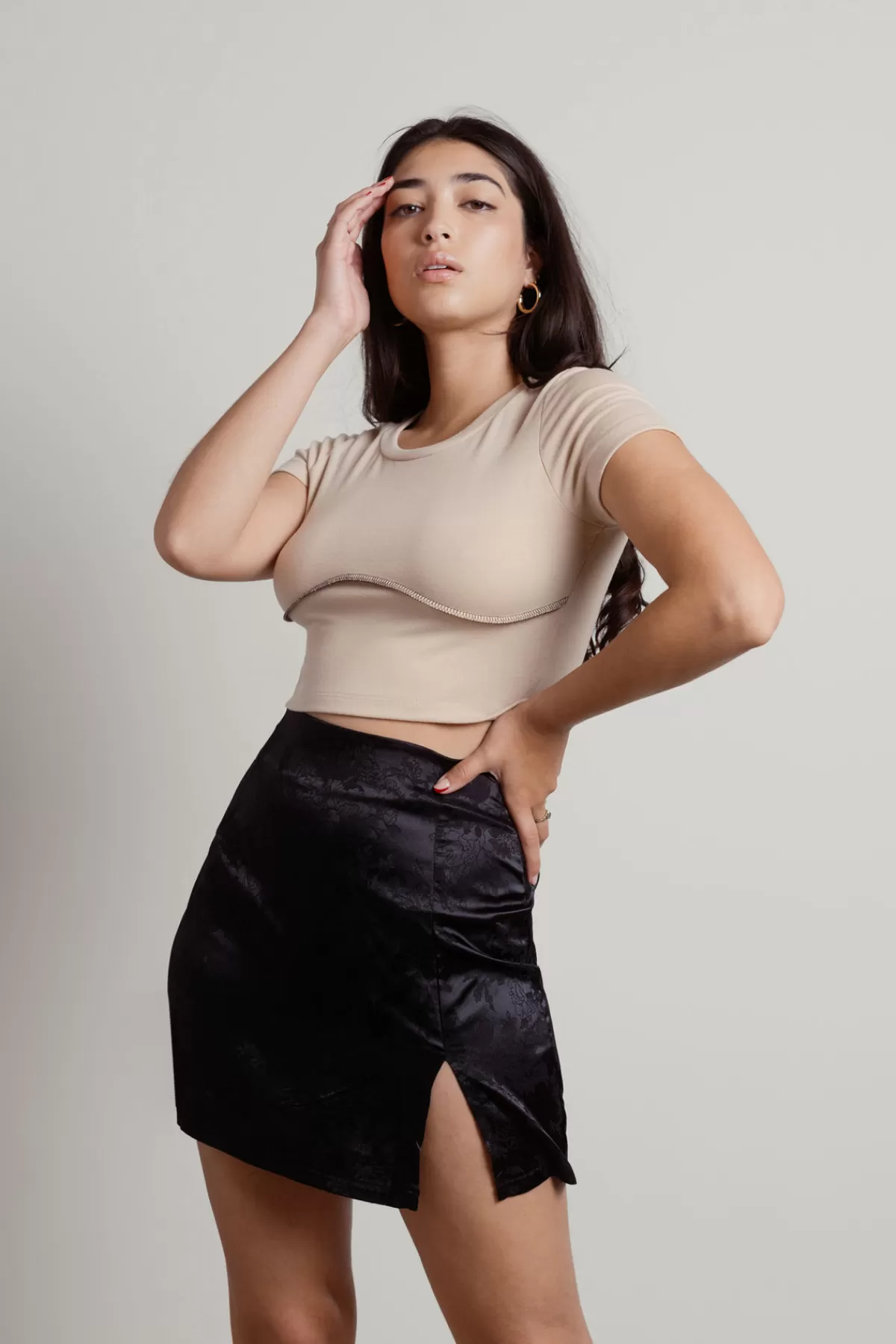 Tobi Nono Crop Top - Sand* Holiday Gift Guide | Tees