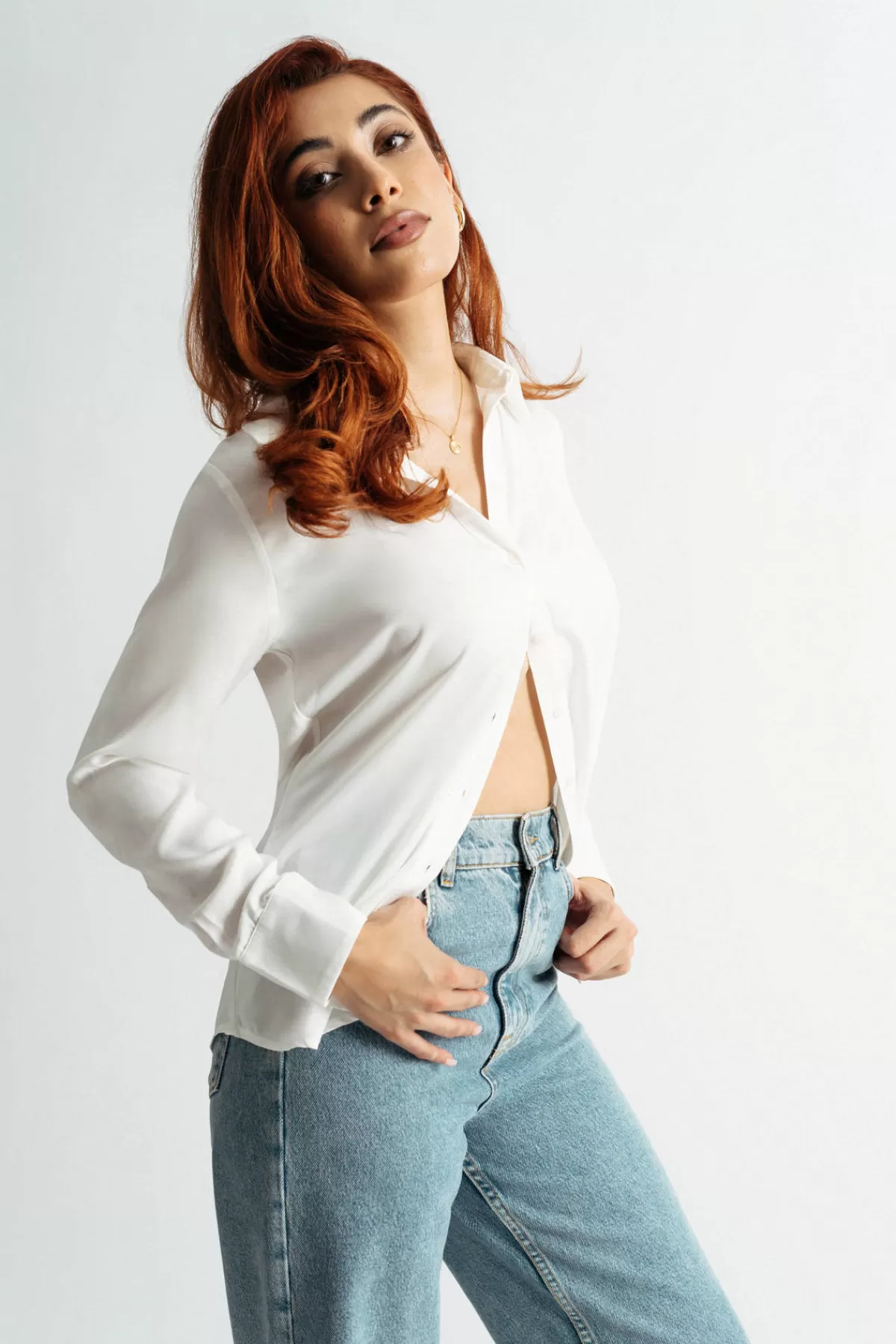 Tobi On The Go Satin Button Down Top* Holiday Gift Guide | Blouses & Shirts