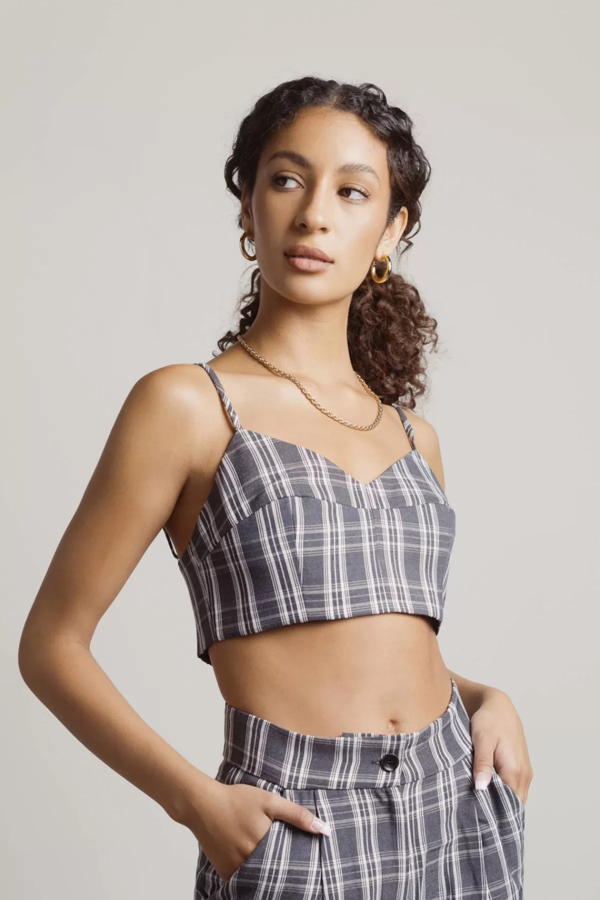 Tobi Only Want You Crop Top - Black Multi* Holiday Gift Guide | Crop Tops