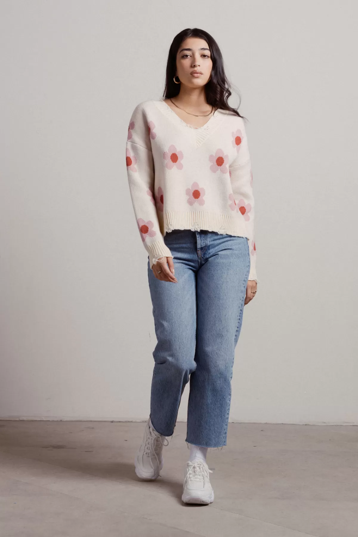 Tobi Oopsie Daisy Floral Sweater - * Valentines Day Outfits | Sweaters & Cardigans