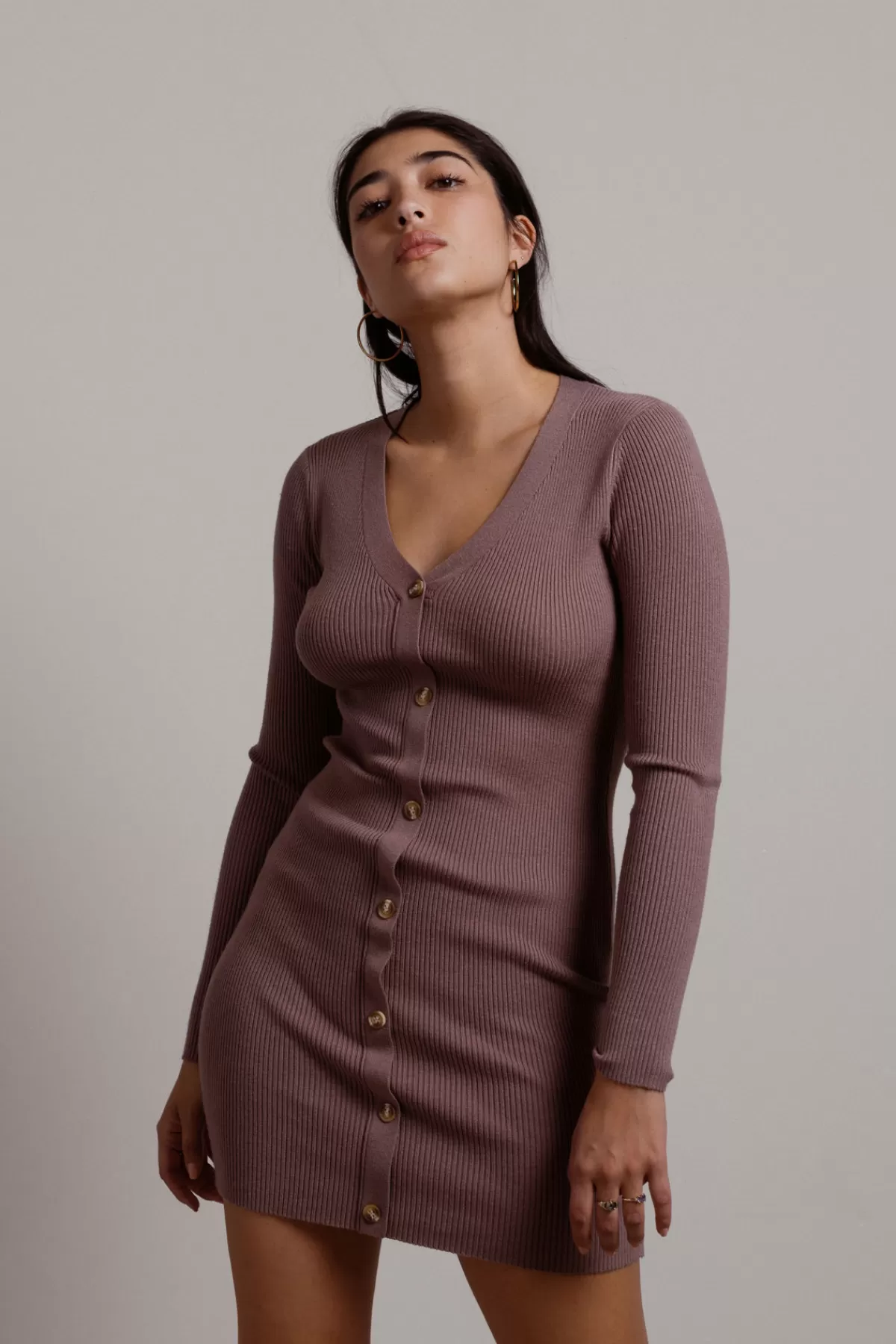 Tobi Oxnard Ribbed Sweater Mini Dress - * Cocktail Dresses | Holiday Gift Guide