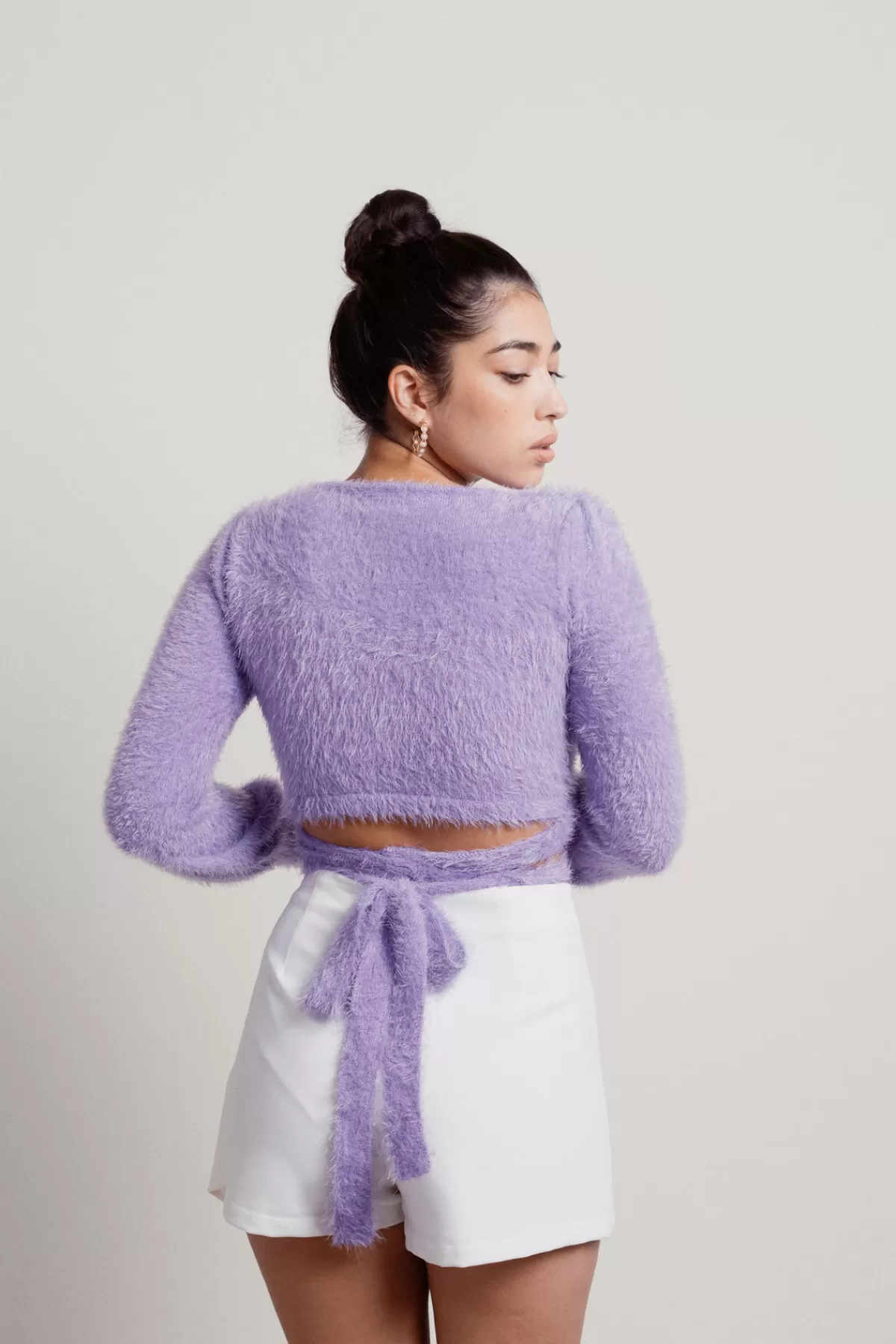 Tobi Passionfruit Crop Top - Lavender* Long Sleeve Tops | Halloween Outfits