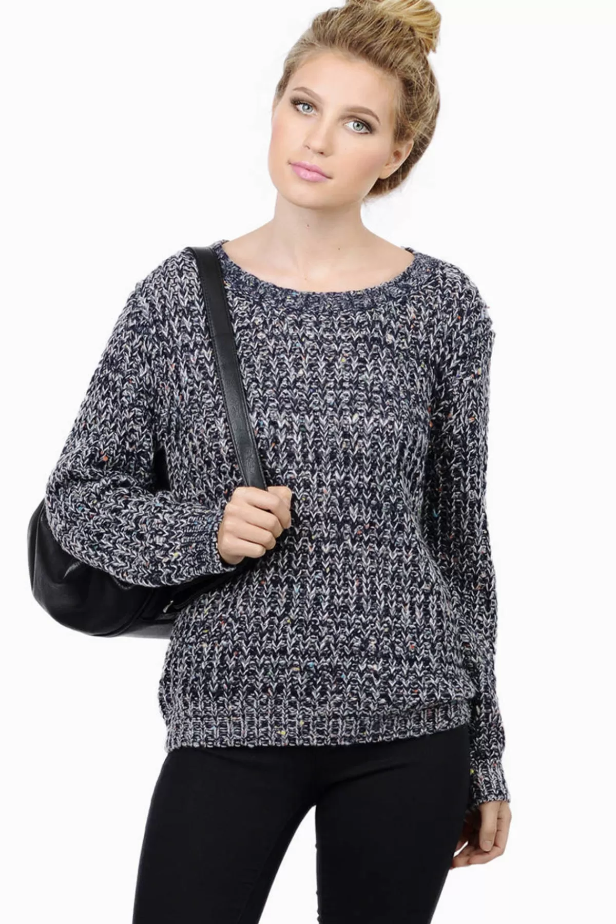 Tobi Paula Knit Sweater - Navy* Sweaters & Cardigans | Pink Tops