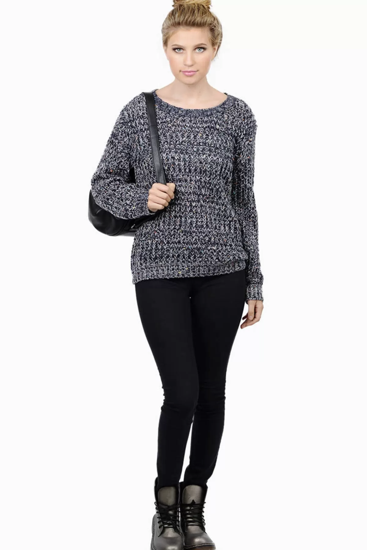 Tobi Paula Knit Sweater - Navy* Sweaters & Cardigans | Pink Tops