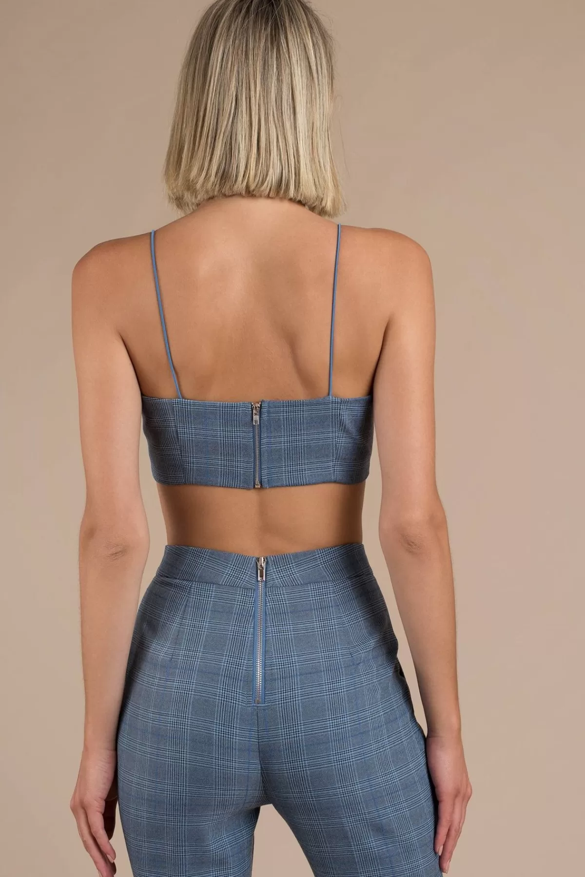 Tobi Plaid All Around Crop Top - * Going Out Tops