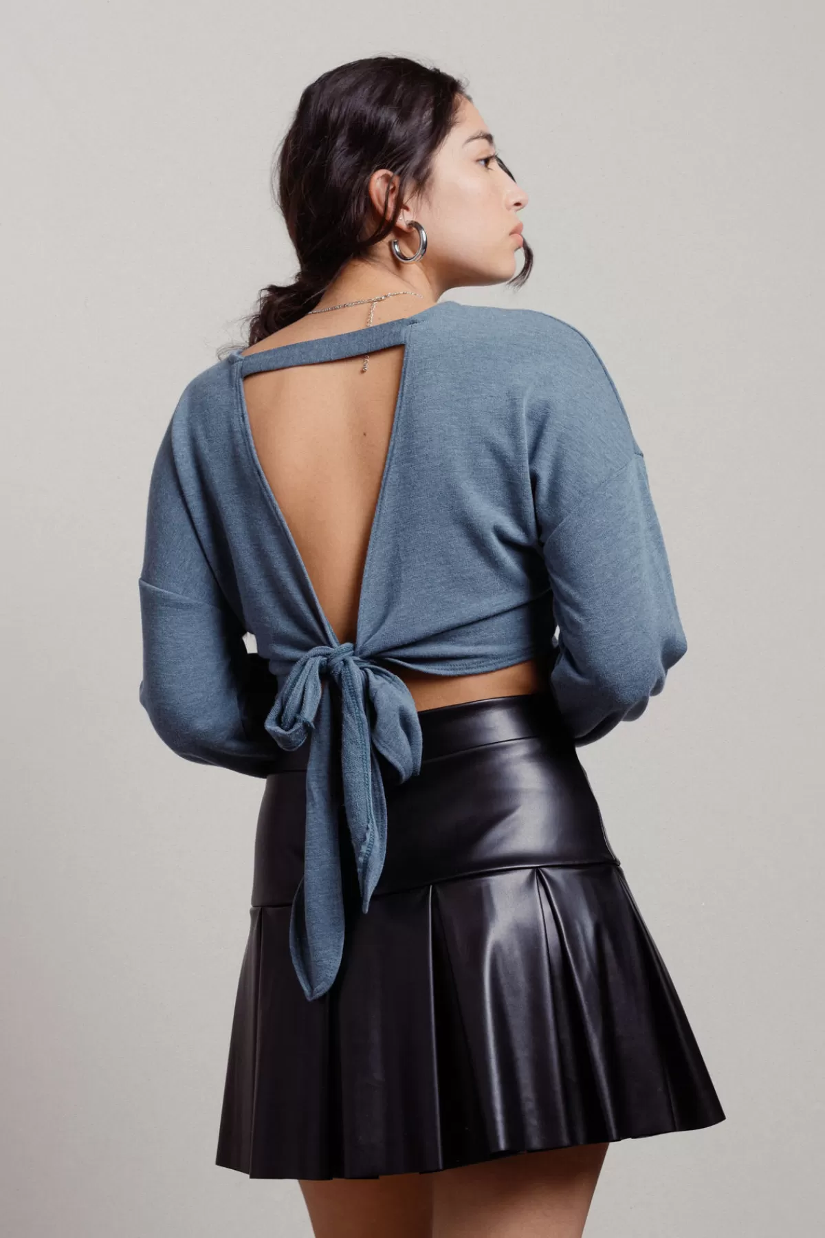 Tobi Player Crop Top - * Long Sleeve Tops | Backless Tops