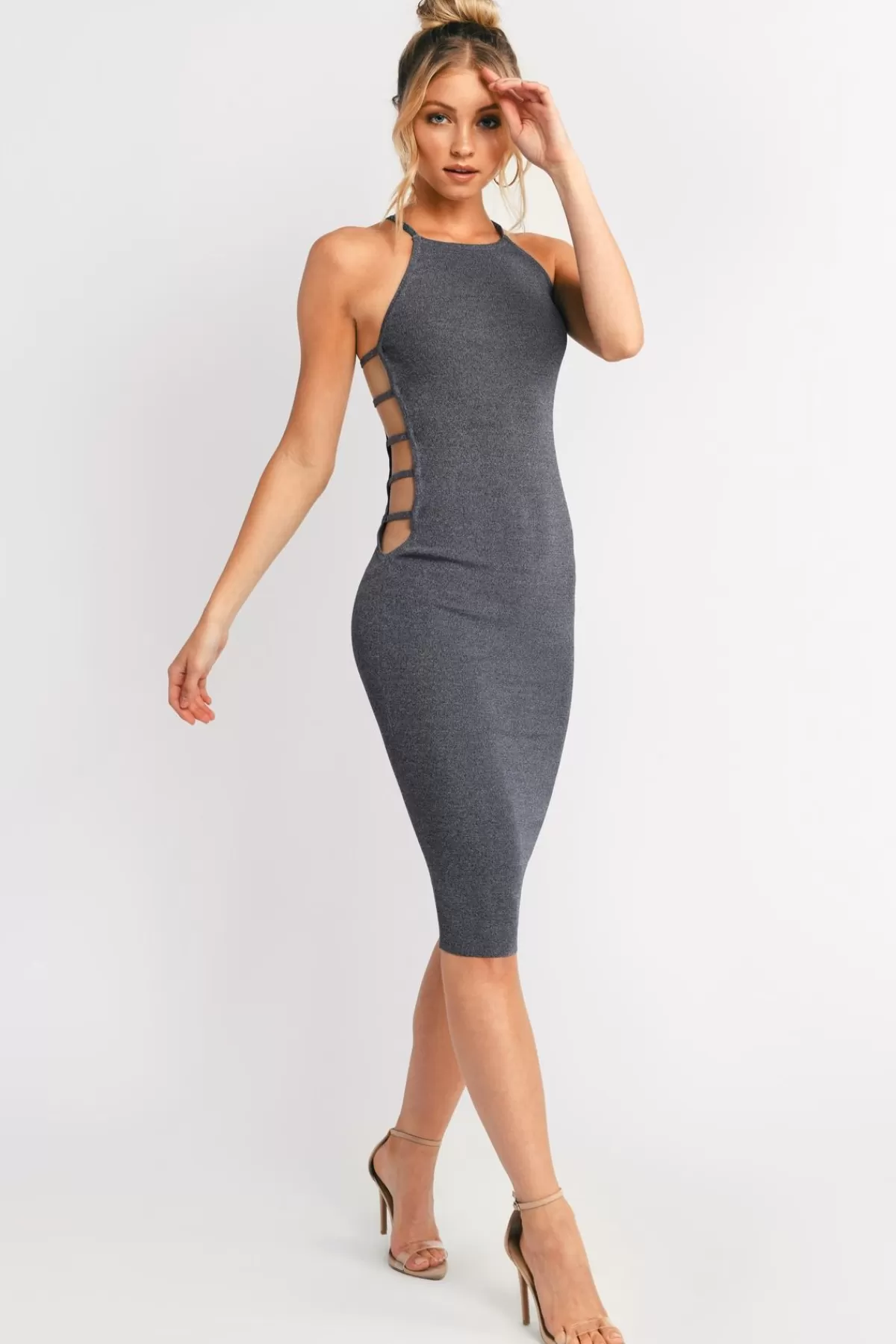 Tobi Rehab Clothing Sparks Fly Cutout Bodycon Midi Dress - * Wedding Guest Dresses | Cut Out Dresses