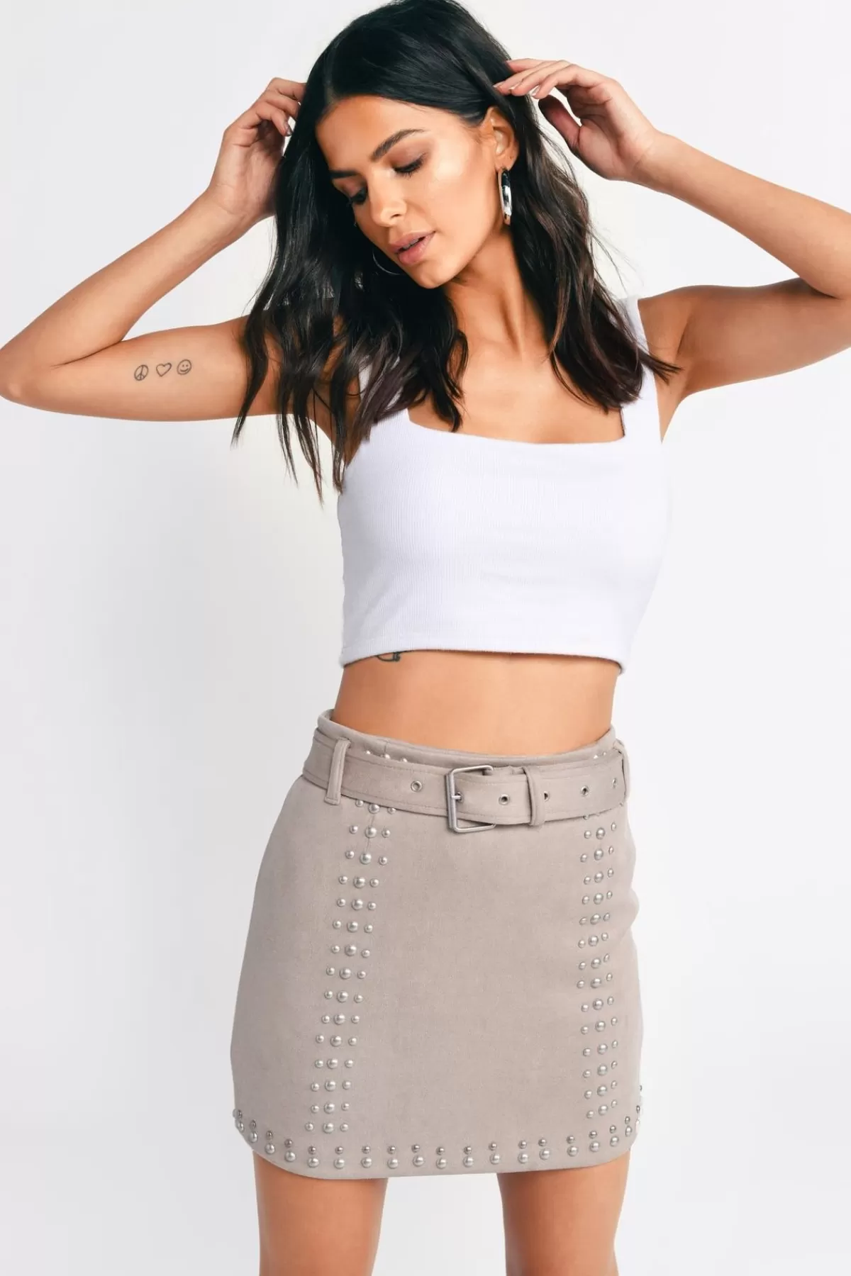 Tobi Renée Studded Mini Skirt - * Skirts