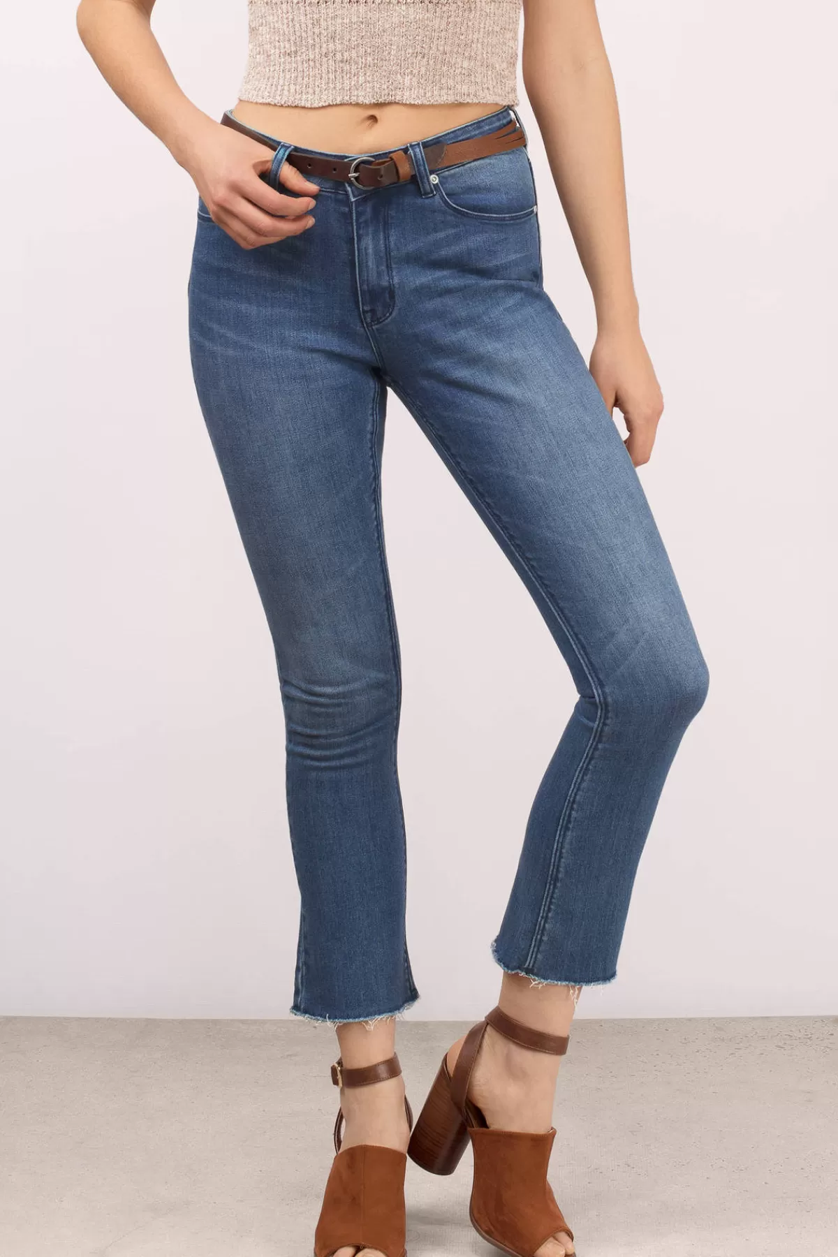 Tobi RES Denim Those Days Cropped Pants - * Pants | Denim