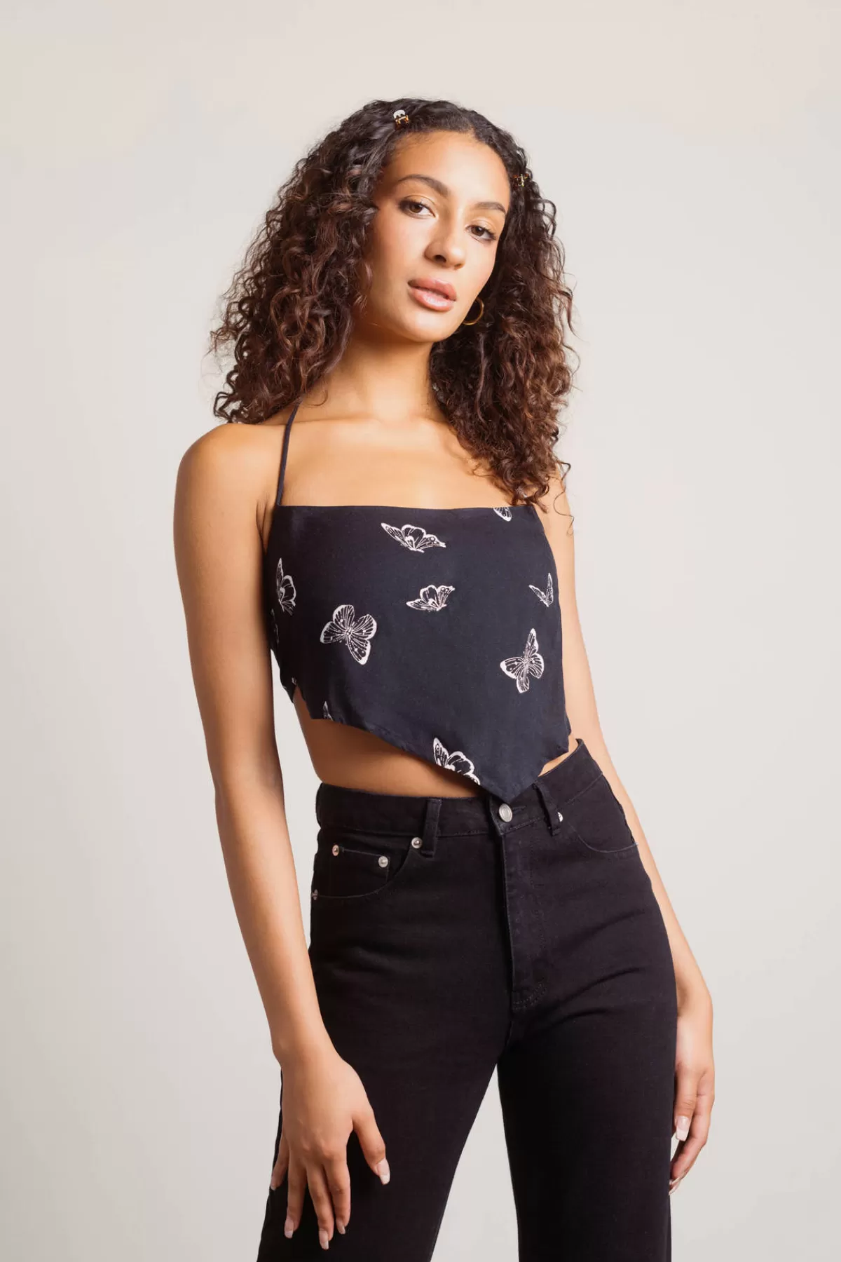 Tobi Resting Butterfly Crop Top - * Halloween Outfits | Sexy Tops