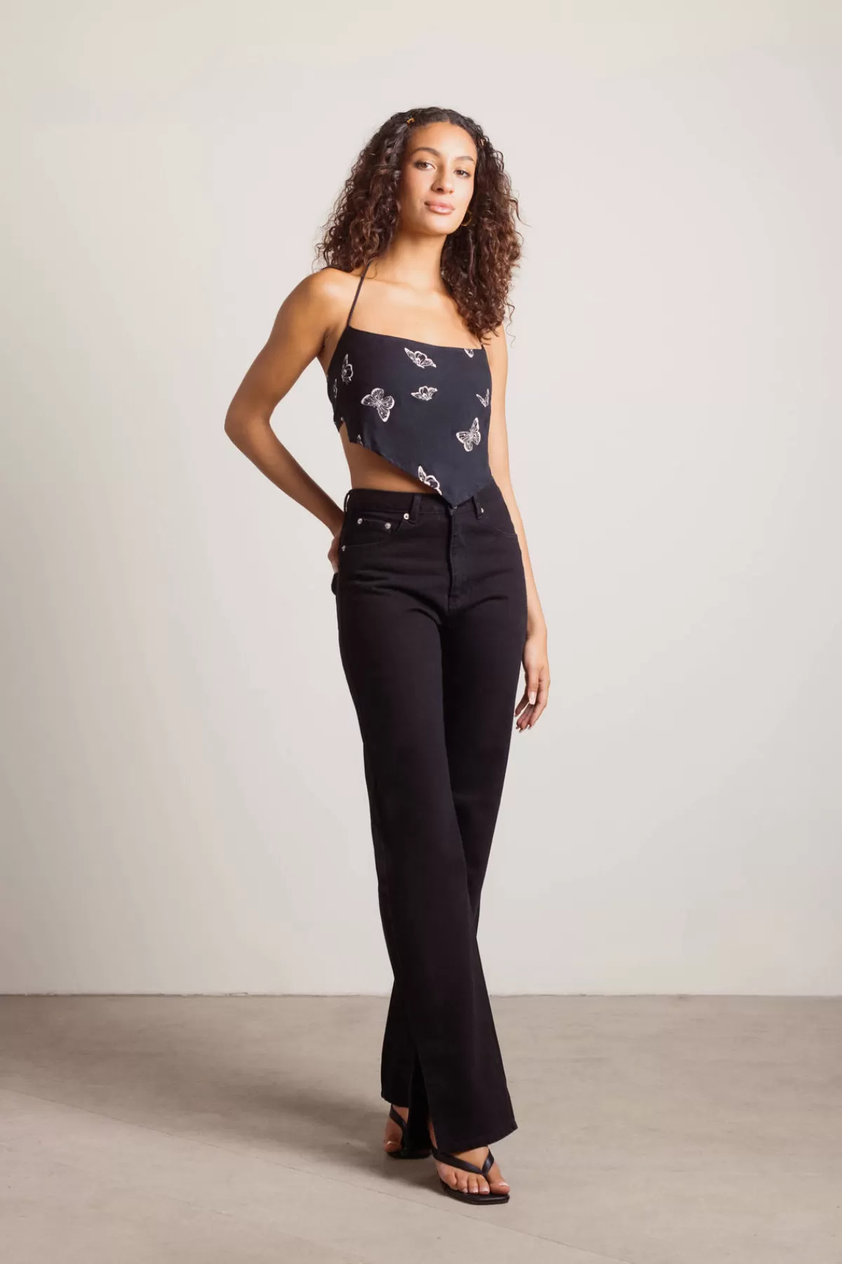 Tobi Resting Butterfly Crop Top - * Halloween Outfits | Sexy Tops